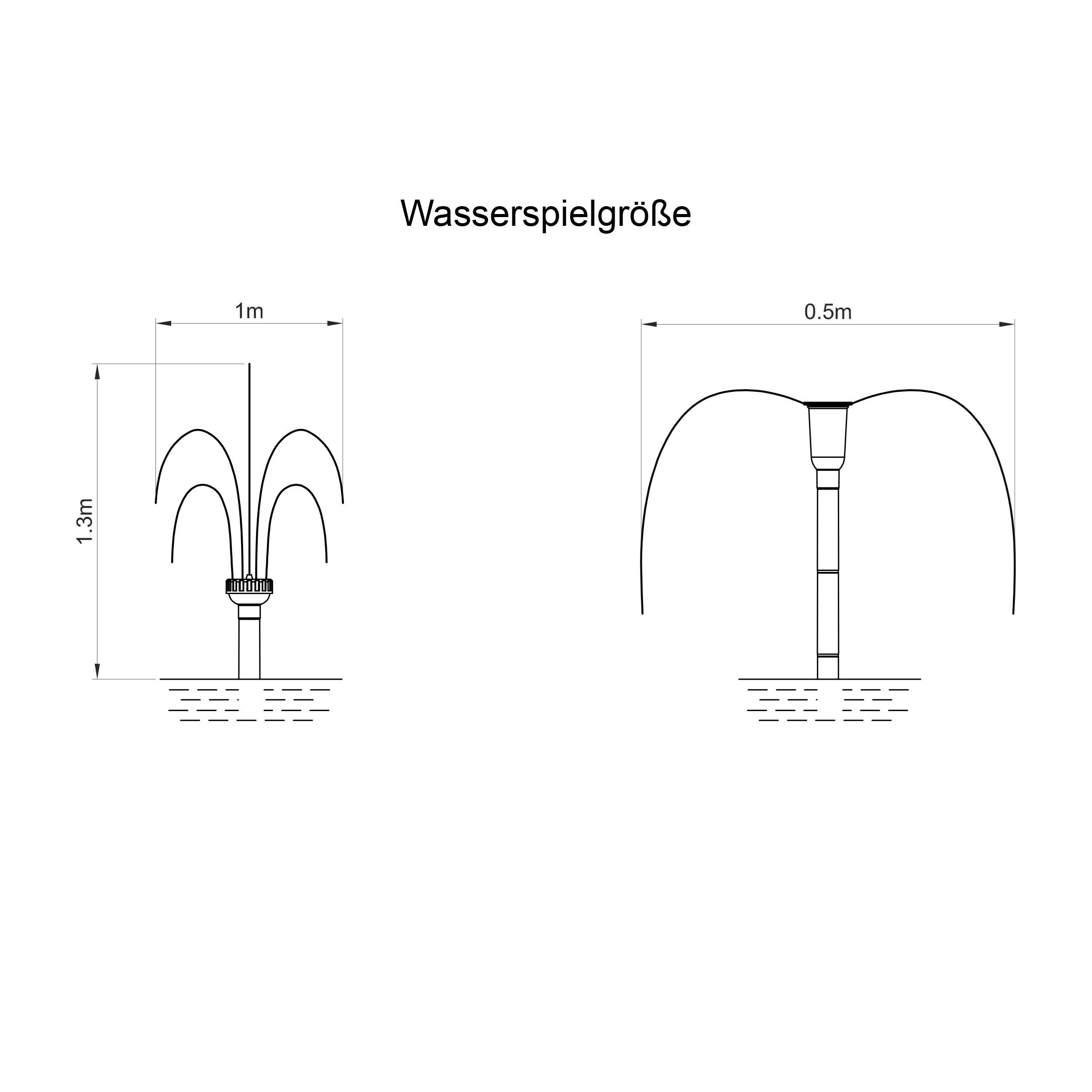 esotec Solarpumpe 25/875 Teichpumpen-Set 875l/h, 25Wp Solarmodul, Sprinklersatz 101913 (Komplettset)