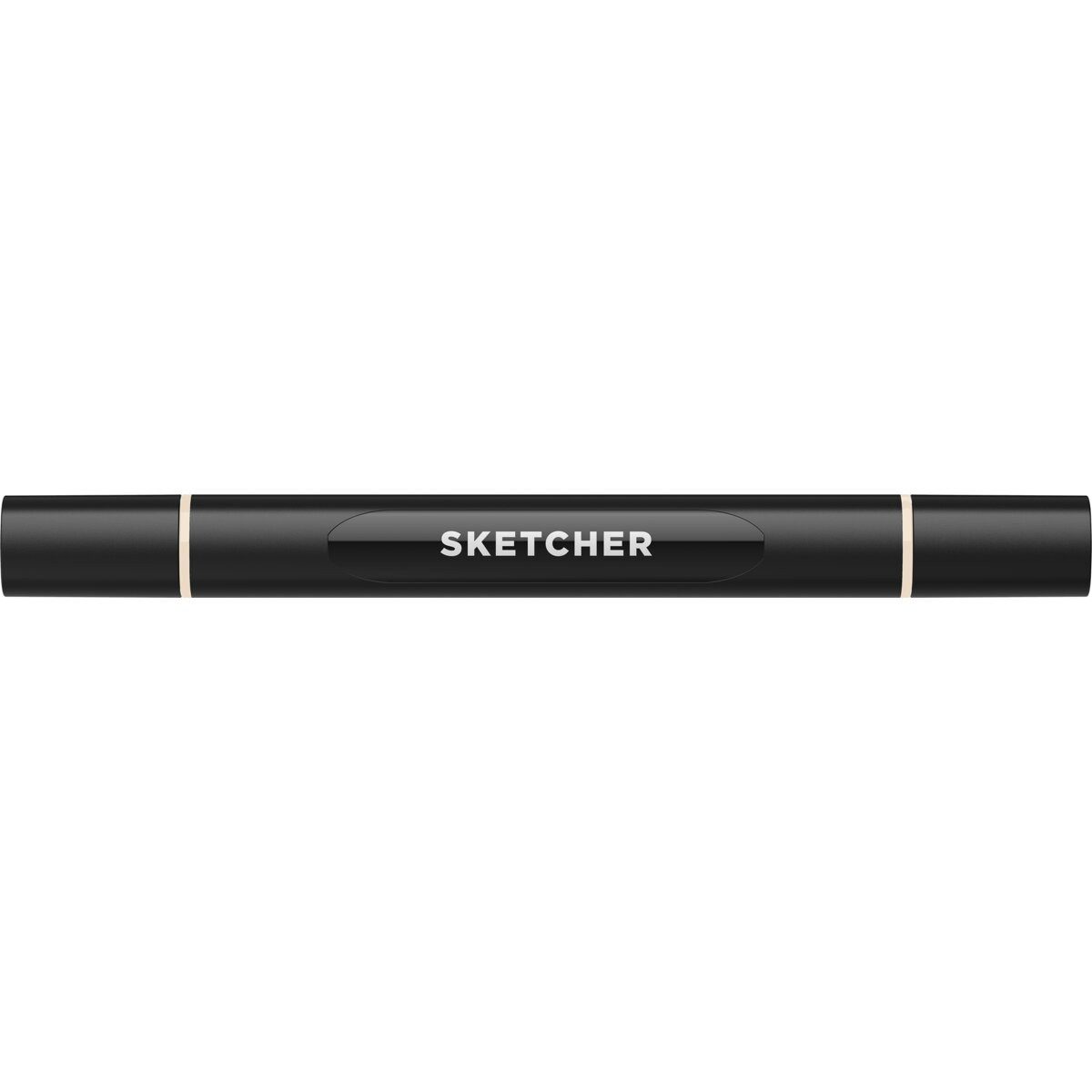 MOLOTOW Filzstift Twinmarker Sketcher brush+chisel WG570 warmgrau 1 (3 Stück)