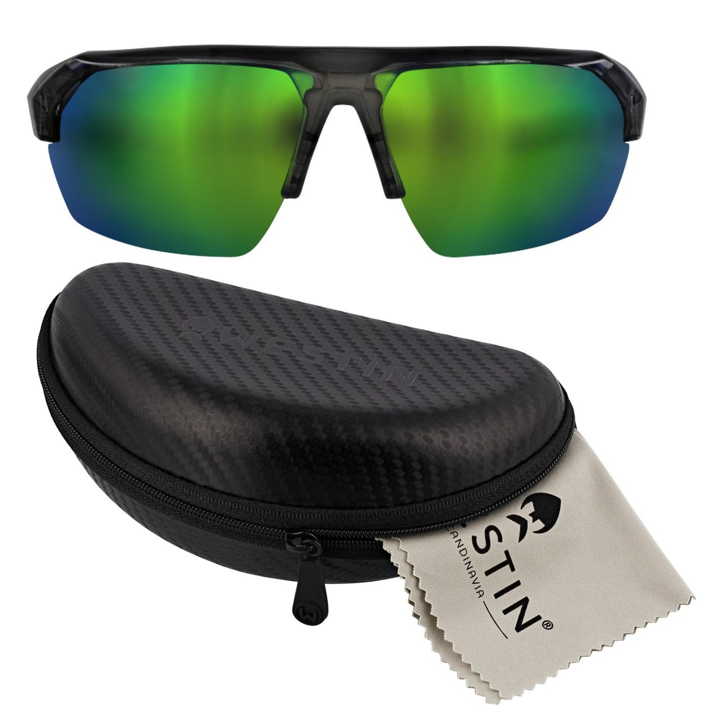WESTIN Sonnenbrille Westin W6 Sport 25 Liquid Grey LB Green LM Green AR Green - Polbrille