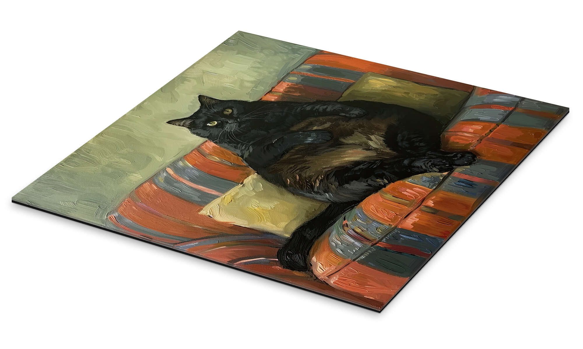 Posterlounge Wandbild Die fette Katze II, Felipe Hora, erhältlich als Poster, Leinwandbild, Wandsticker oder Acrylglasbild