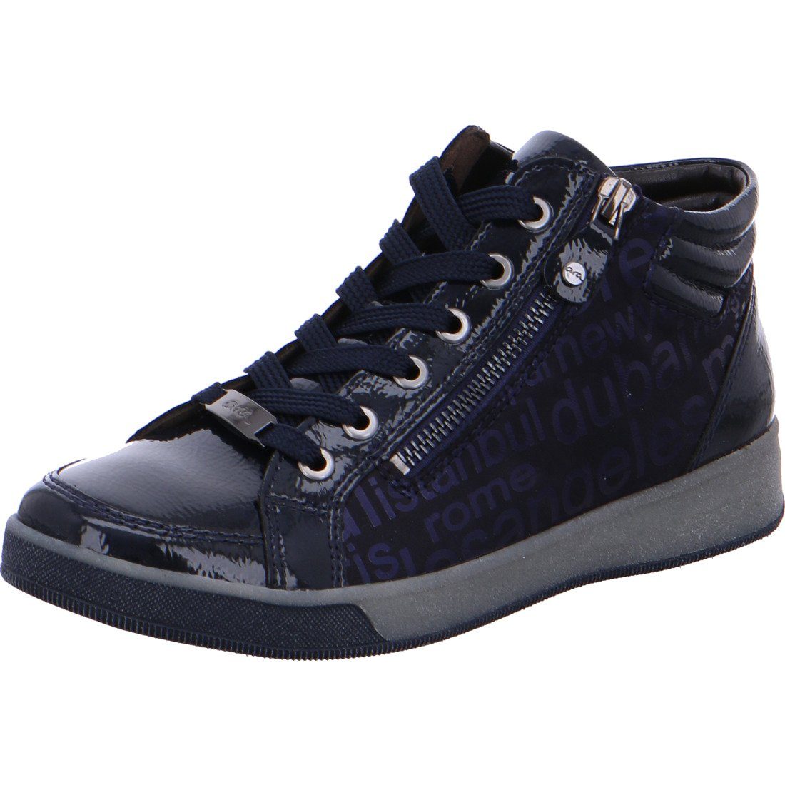 Ara Sneaker 049645 - Ara Damen Sneaker Schuhe, Rom schwarz Leder