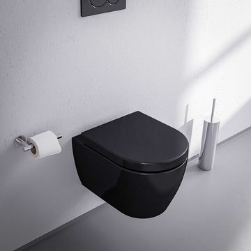 Bernstein Tiefspül-WC Hänge WC, inkl. Softclose Deckel, aus Duroplast, Spülrandlos, NT2038