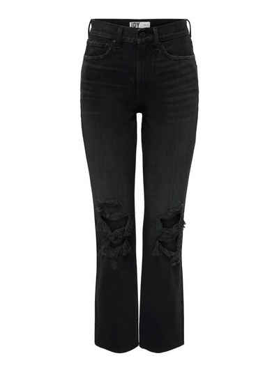 JACQUELINE de YONG 5-Pocket-Jeans »JDYVANJA HW BOYF.DES. ZIP BLK DNM«