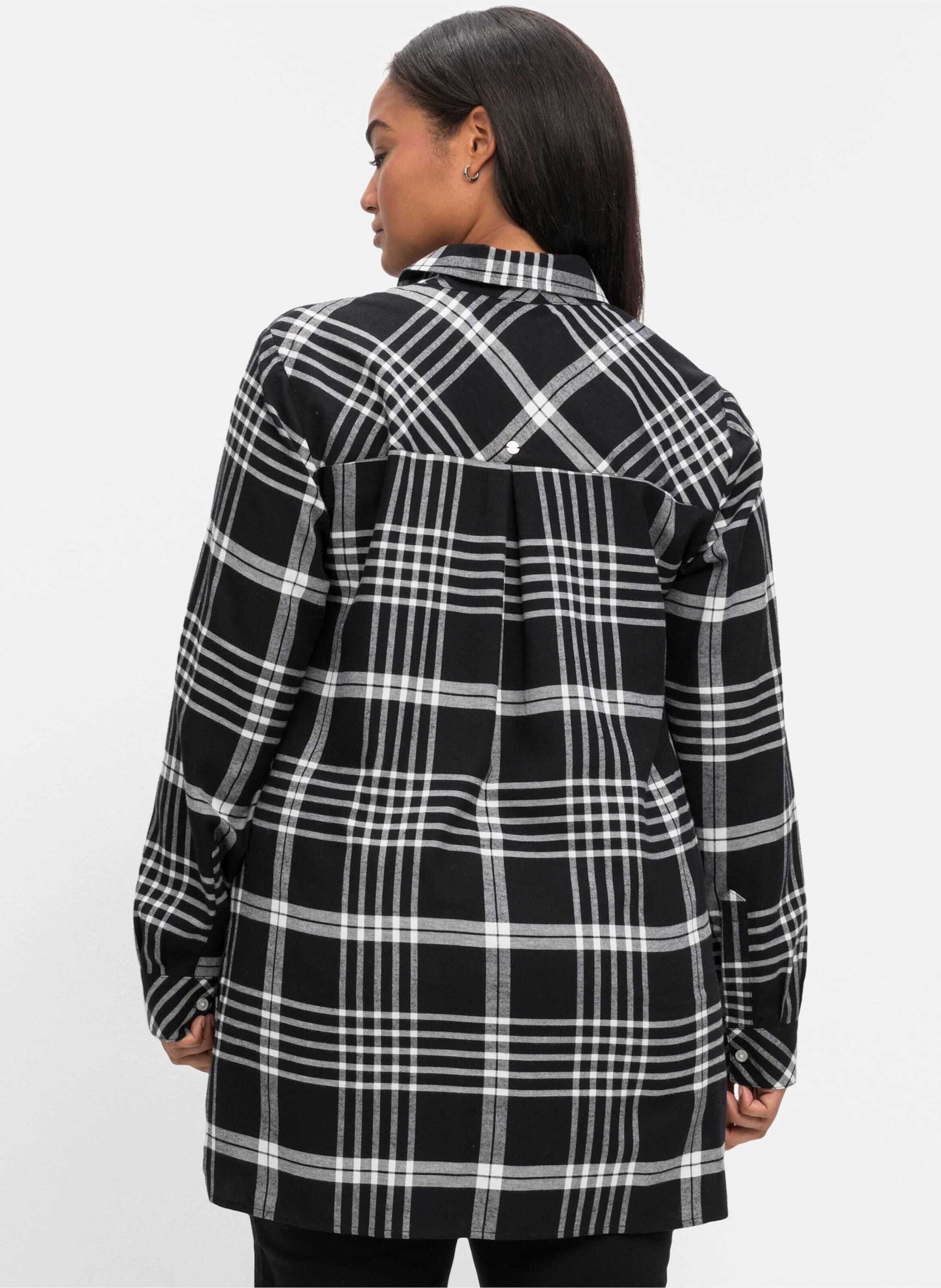 Sheego Klassische Bluse Longbluse Langarm günstig online kaufen
