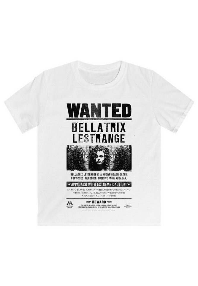 F4NT4STIC T-Shirt Harry Potter Bellatrix Lestrange Wanted Print, Sehr  weicher Baumwollstoff mit hohem Tragekomfort