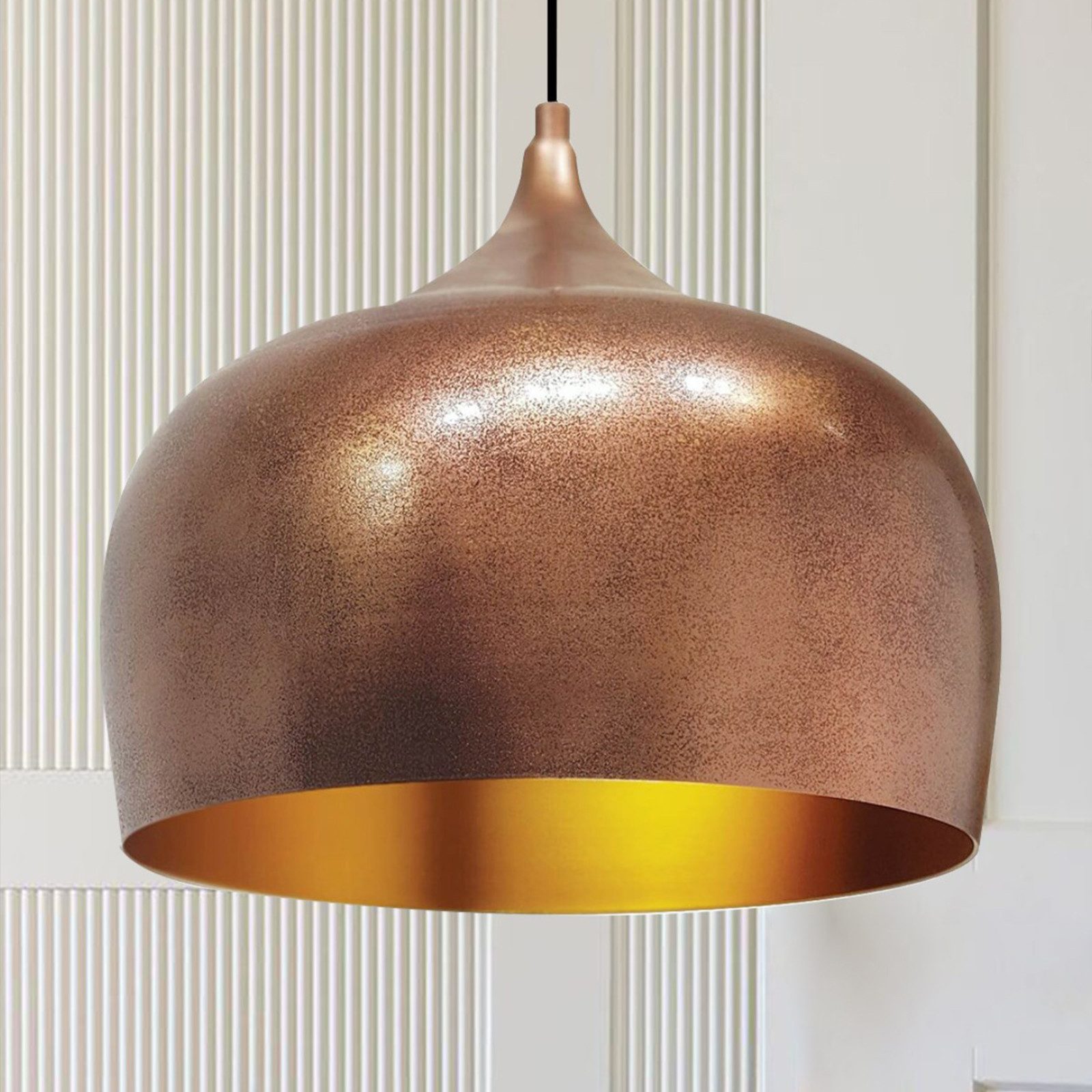 Bamyum Pendelleuchte Bamyum Pendelleuchte Vintage I Kreis I Metall Ø30 cm L günstig online kaufen