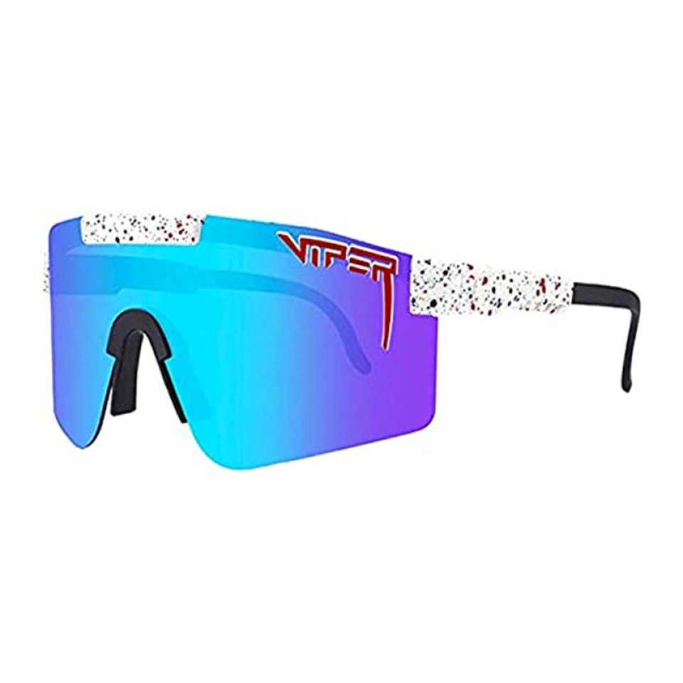 Laufen, UV400-Sonnenbrille, UV400, Winddichte 6 Angeln, Golf, Radfahren, Blusmart Fahrradbrille