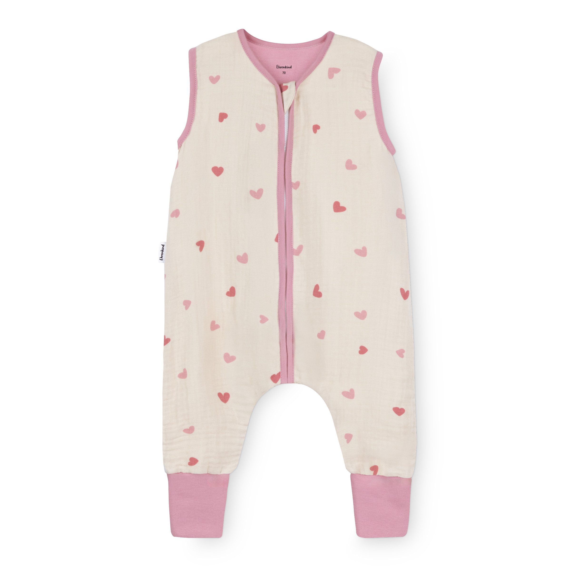 Babyschlafsack aus Musselin, Premium Schlafsack mit Füßen