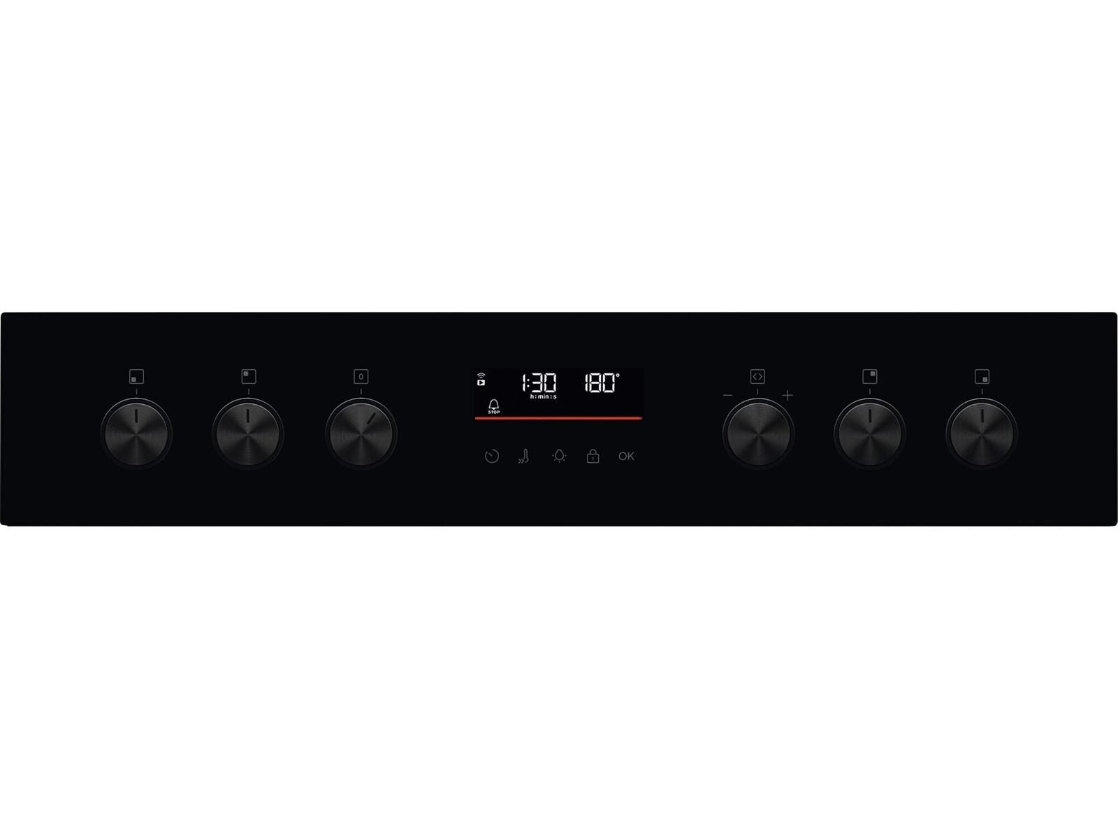 AEG Elektro-Herd-Set, mit kein Auszug vorhanden, Pyrolyse-Selbstreinigung, Timer, TouchControl-Bedienung