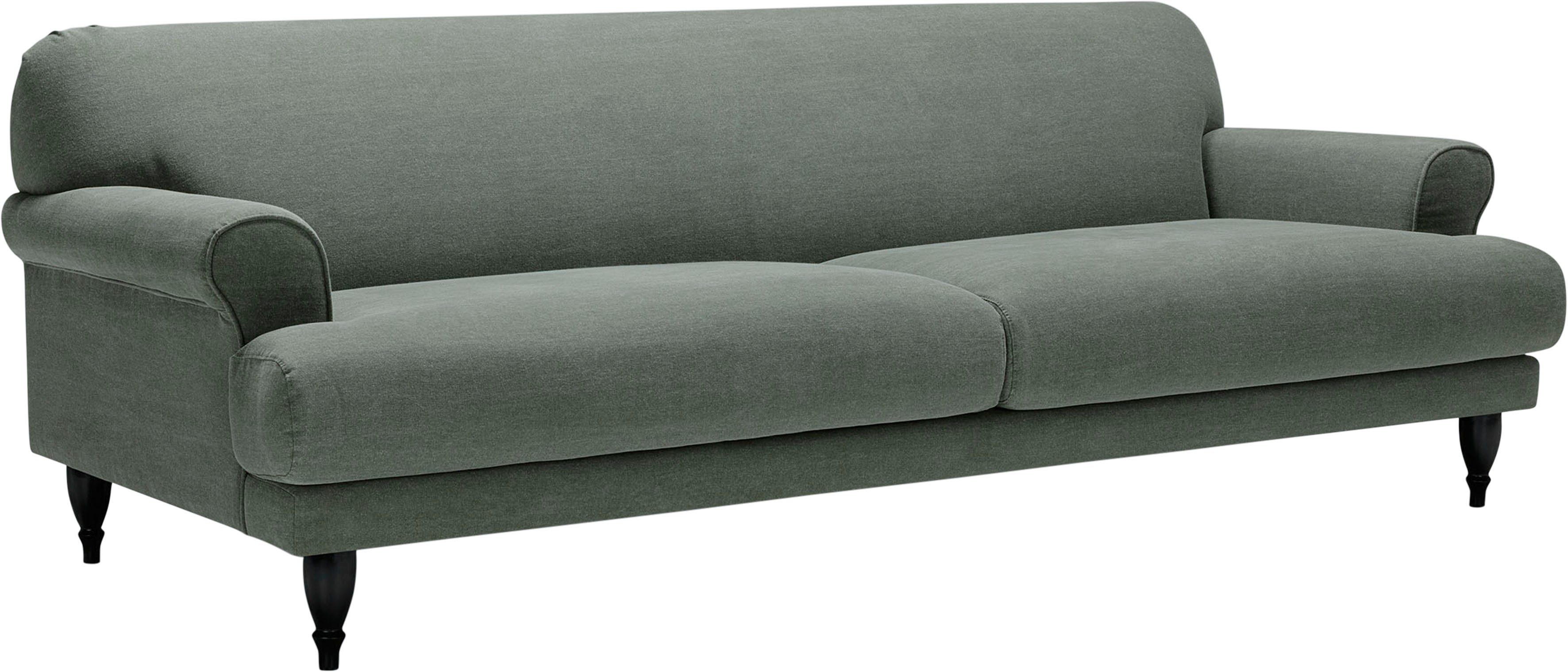 LOVI Sofa Ginger, 3-Sitzer, Füße Polsterunterlage Sitzunterfederung mit Buche schwarz