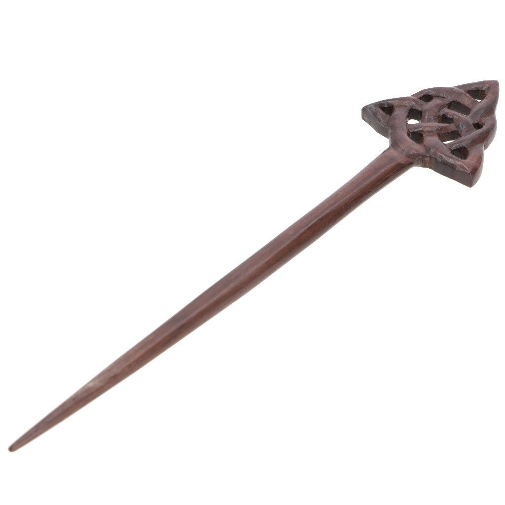 Guru-Shop Haarspange Ethno Holz Haarspange, Boho Haarnadel -..