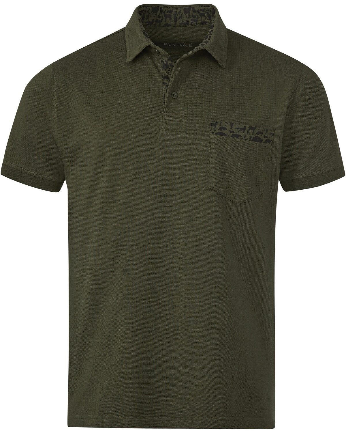 Parforce Essential Poloshirt Poloshirt Waldtier-Detail günstig online kaufen