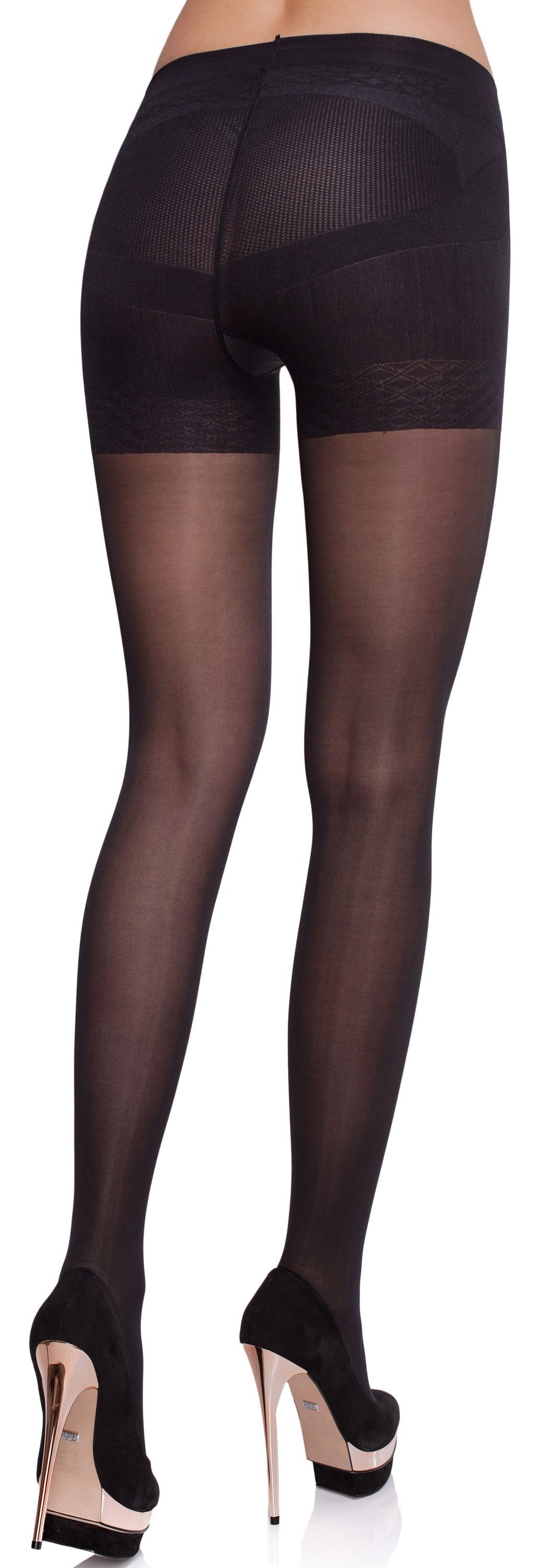 Merry Style Strumpfhose Damen figurformende Strumpfhose MS 128 40 DEN 40 DEN (1 St) elastischer Bund – Bild 2 von 5