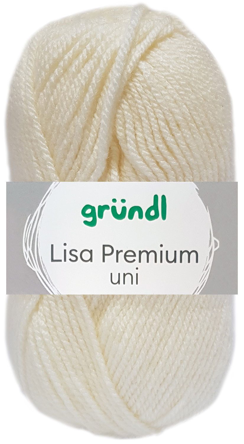 Gründl 50 Gramm Gründl Lisa Premium Uni Bastelgarn