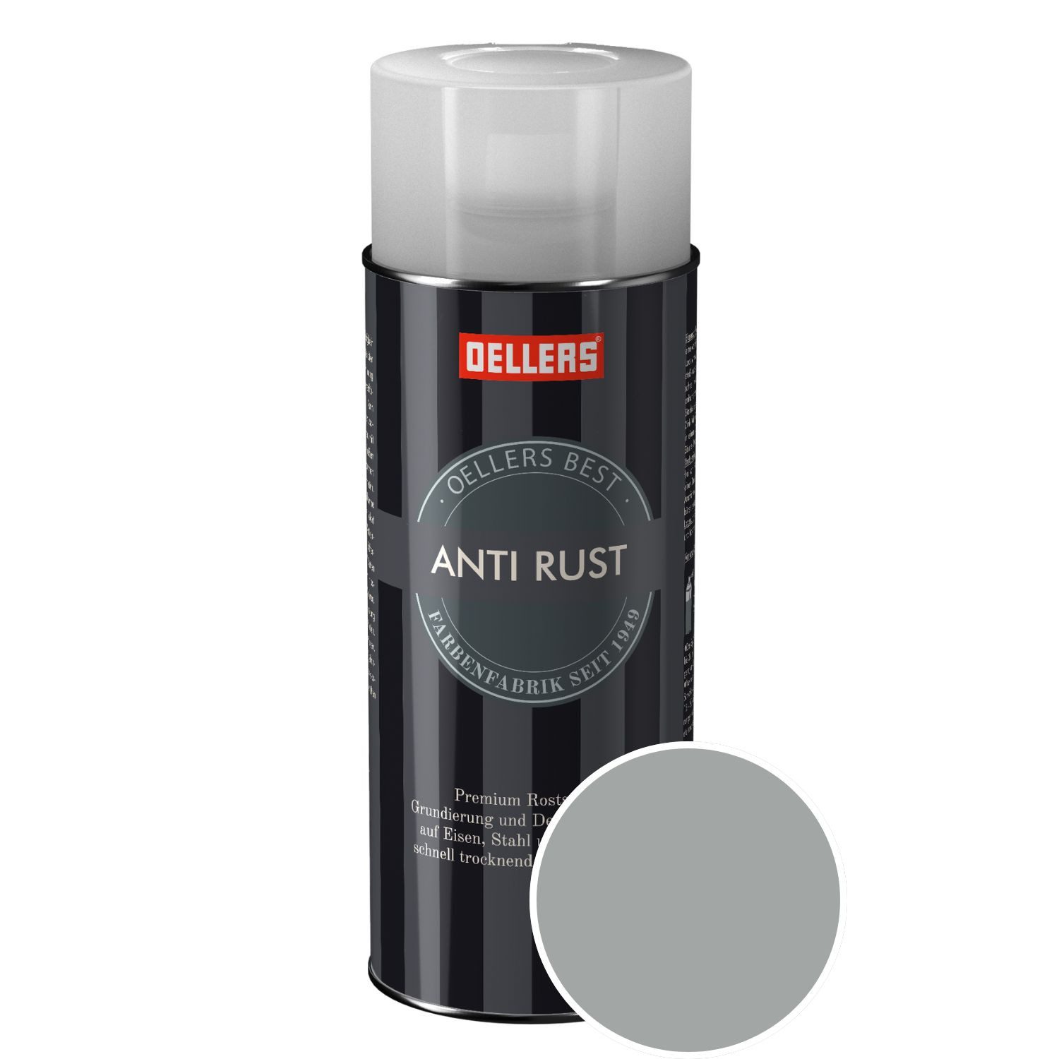 OELLERS Sprühlack Anti-Rust, robuster Metallschutzlack,3 in 1, Rostschutz, Grundierung und Decklack