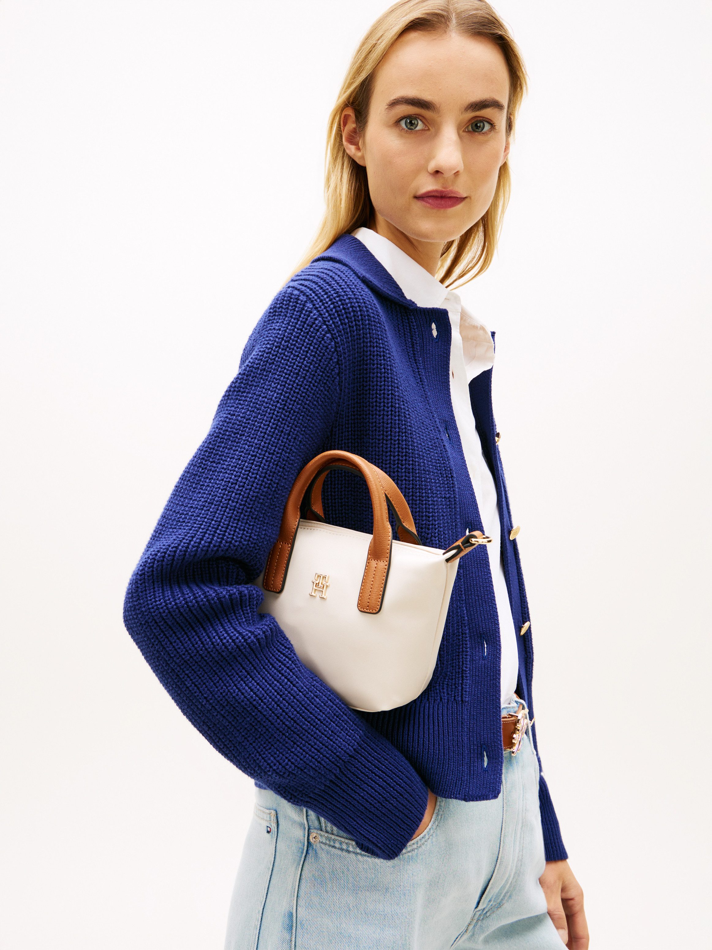 Tommy Hilfiger Tragetasche POPETTE MICRO TOTE, Damen Schultertasche, Handta günstig online kaufen