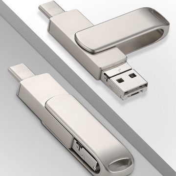 Diida USB C-Disk,128GB/64GB Flash-Laufwerk für PC/andriod/ios,USB-Stick USB-Flash-Laufwerk (Lesegeschwindigkeit 90,00 MB/s, OTG 4-in-1 USB-Flash-Laufwerk)