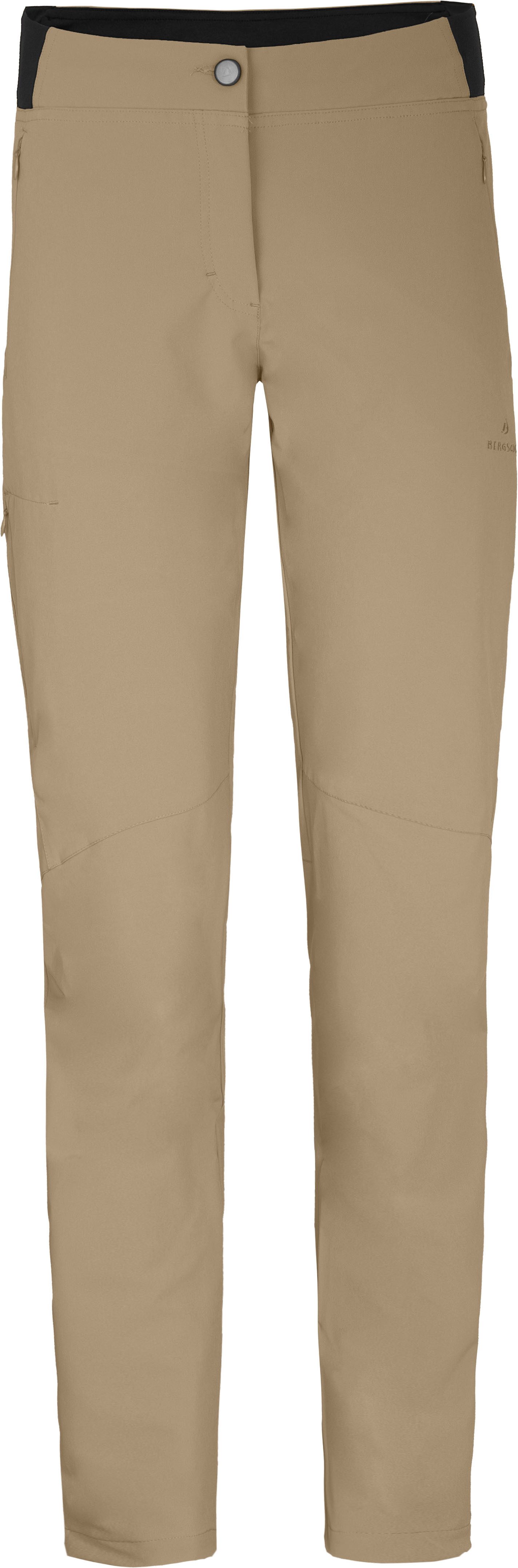 Bergson Outdoorhose AALBORG Vario (slim) Damen Wanderhose, recycelt, elastisch, sportlich, Normalgrößen, beige