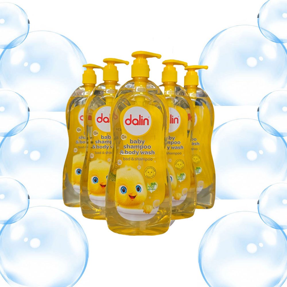 Dalin Duschgel Dalin Baby Shampoo & Body Wash Classic 2-in-1 Pflege 900 ml, 1-tlg., 98 % Inhaltsstoffe natürlichen Ursprungs
