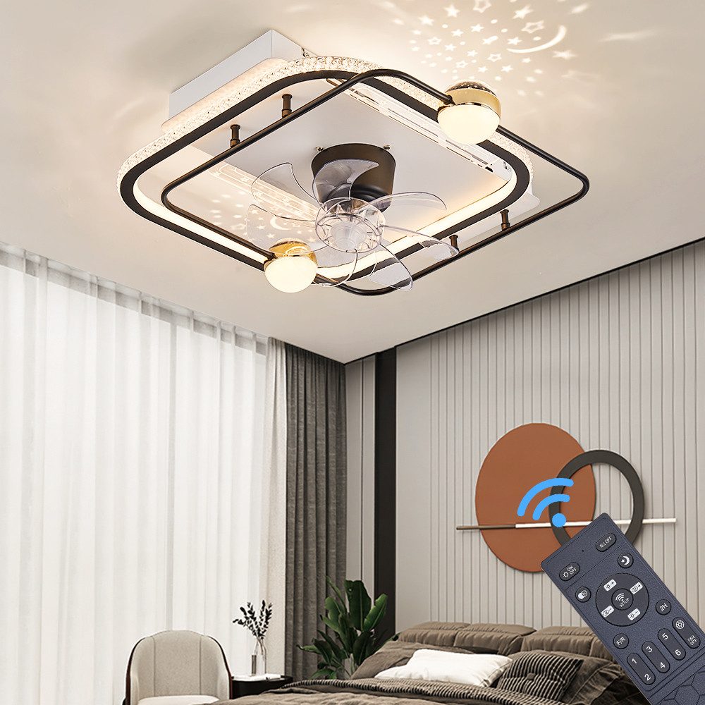 Eurotondisplay Deckenventilator Deckenventilator oszillierend mit LED günstig online kaufen