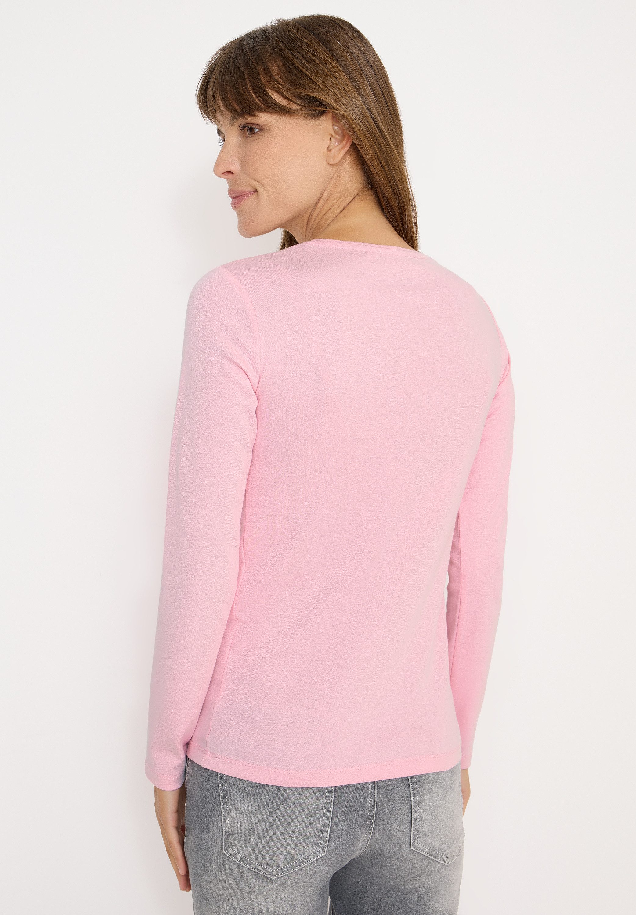 CECIL Langarmshirt aus reiner Baumwolle günstig online kaufen