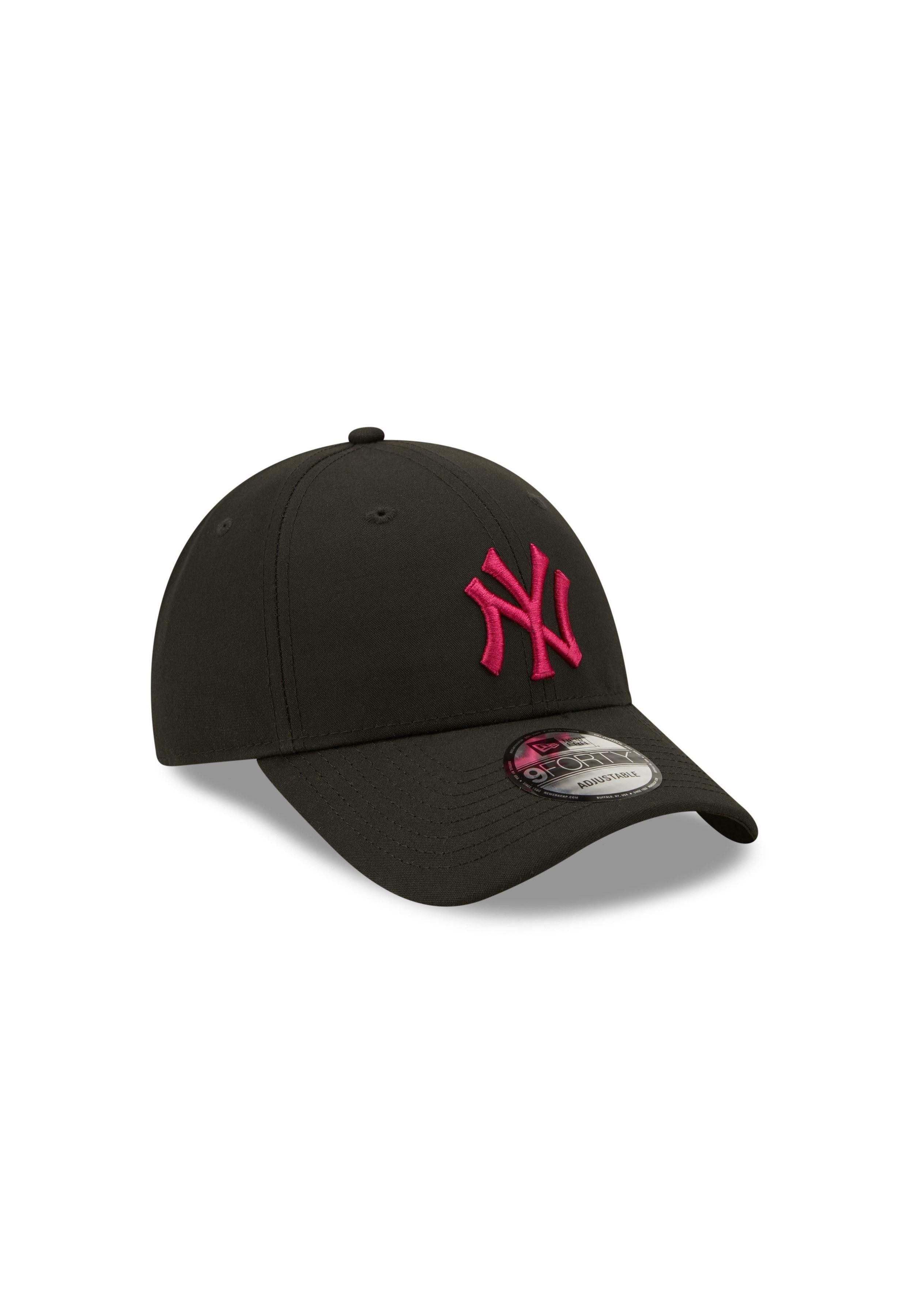 New Era Baseball Cap New York Yankees MLB League Essential Black Pink 9Forty Adjustable Cap (1-St)