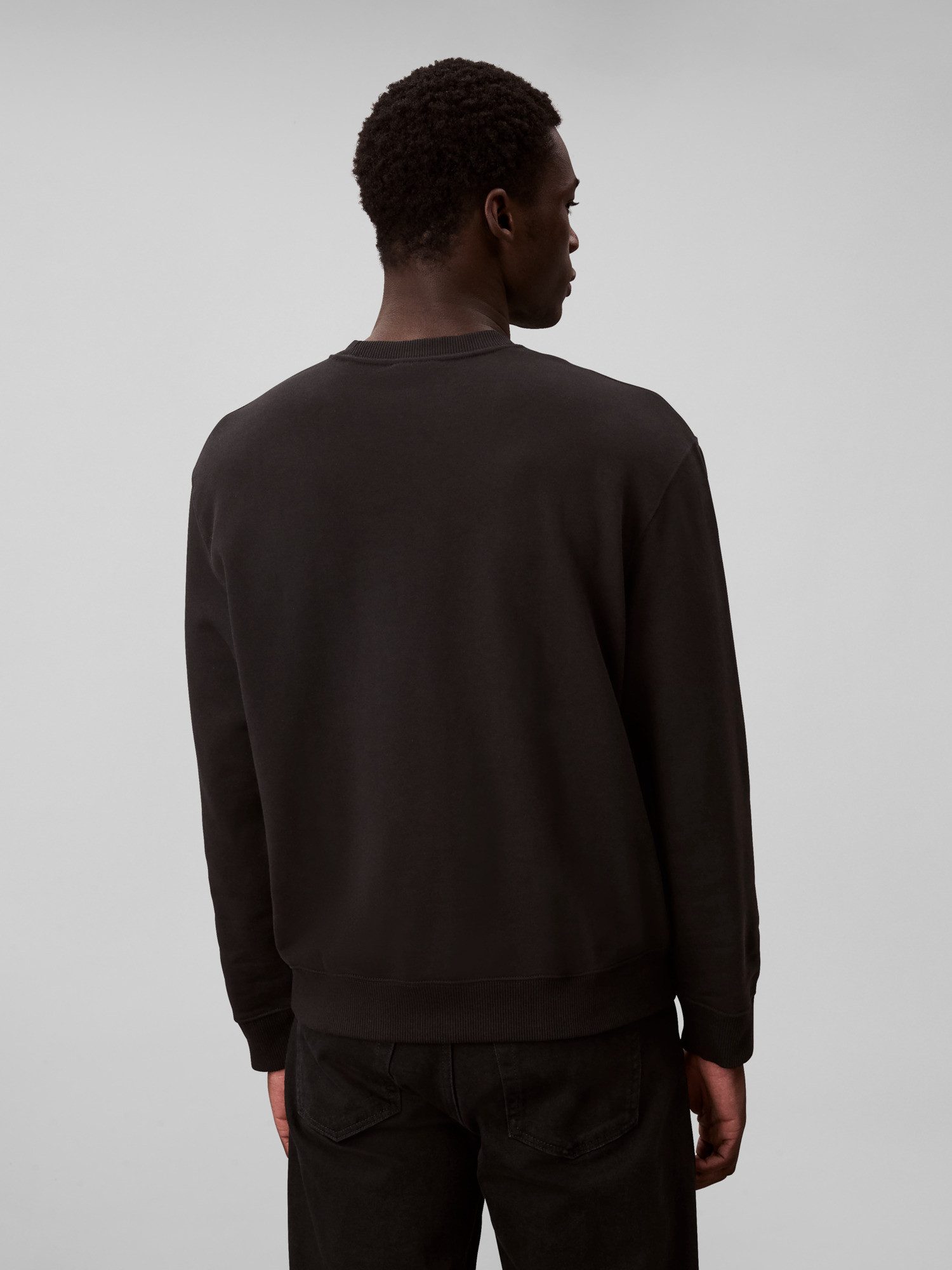 Calvin Klein Sweatshirt LS EU 350TERRY CK OVERLAP GRAPHI Rundhalsausschnitt, regular fit