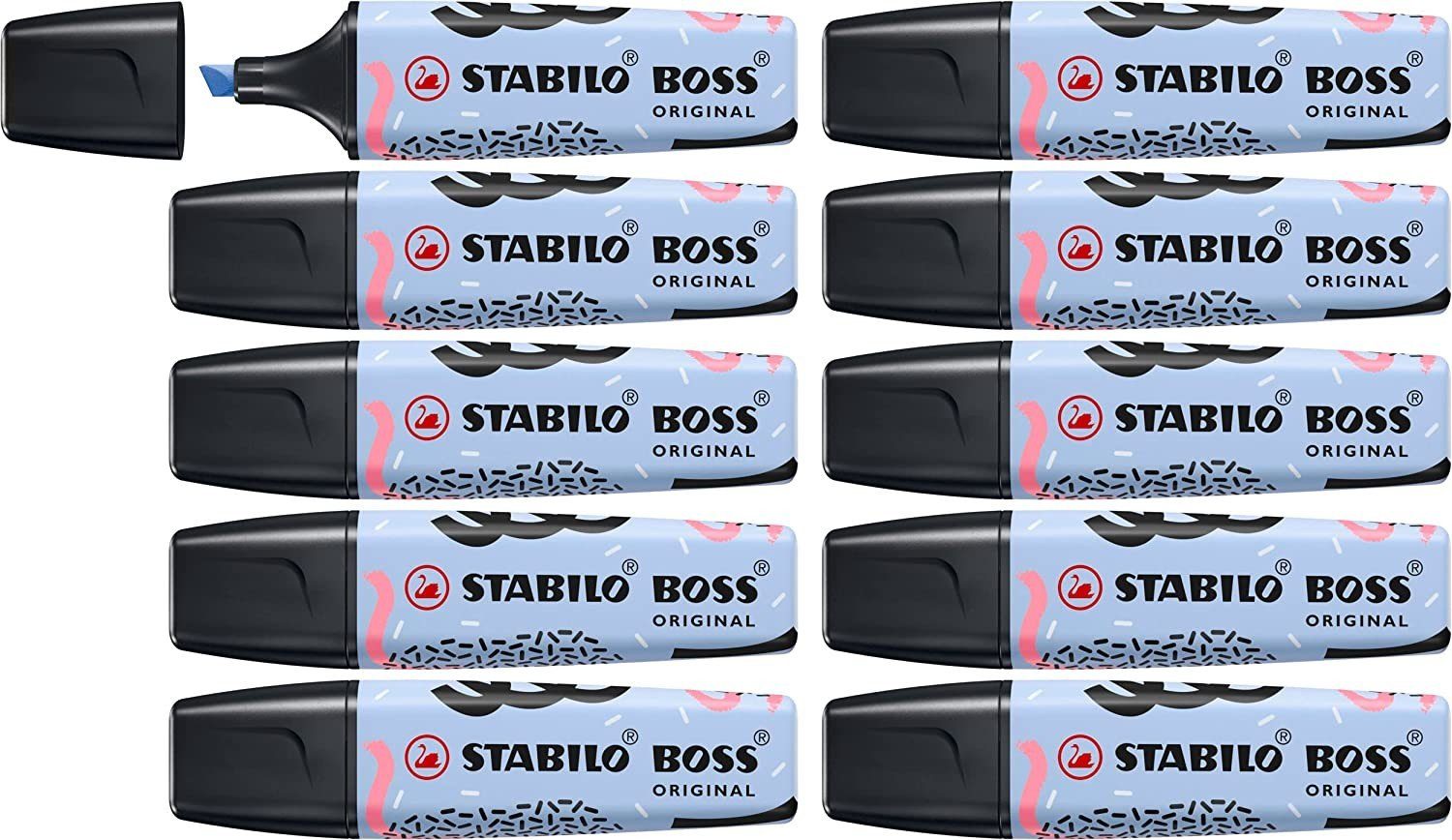 STABILO Marker STABILO Marker BOSS ORIGINAL Pastel by Ju Schnee, Wolkenblau, 10er Set