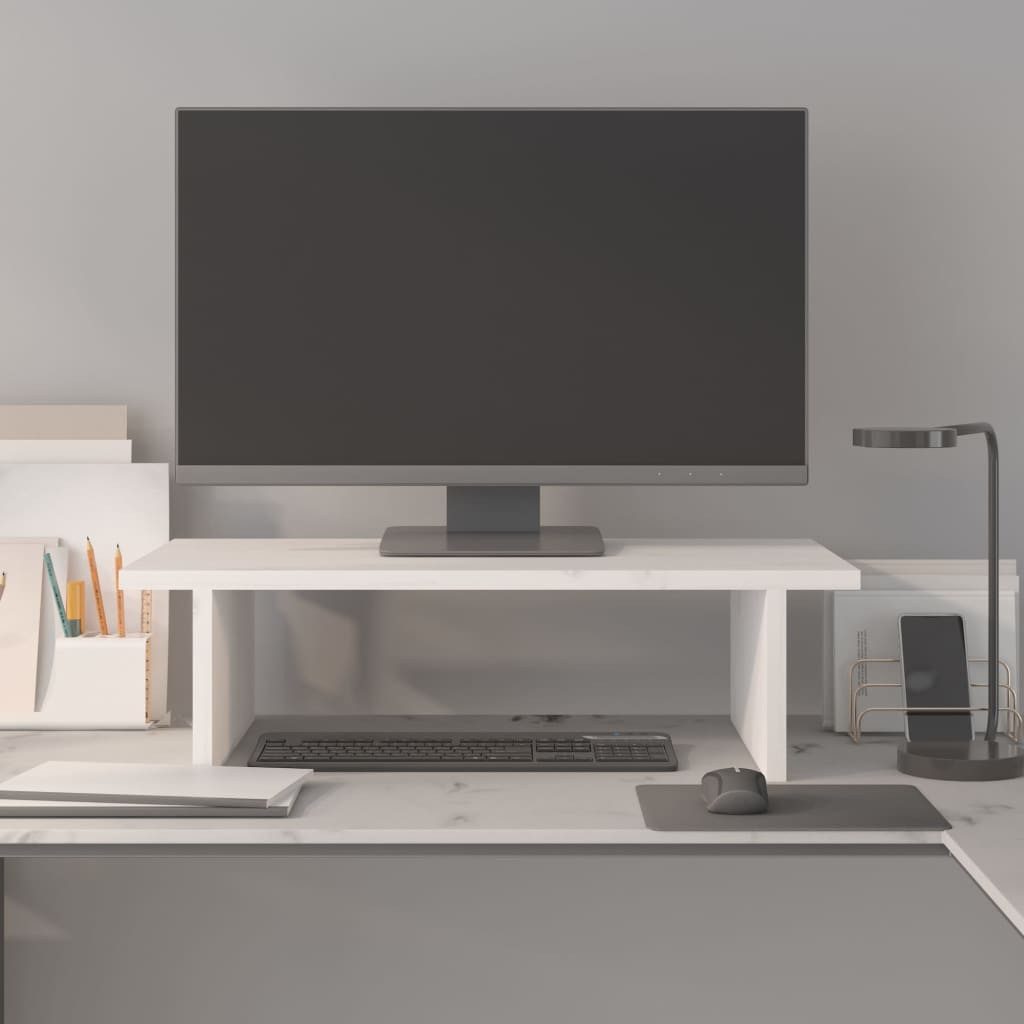 vidaXL Computertisch Monitorständer Weiß 50x27x15 cm günstig online kaufen
