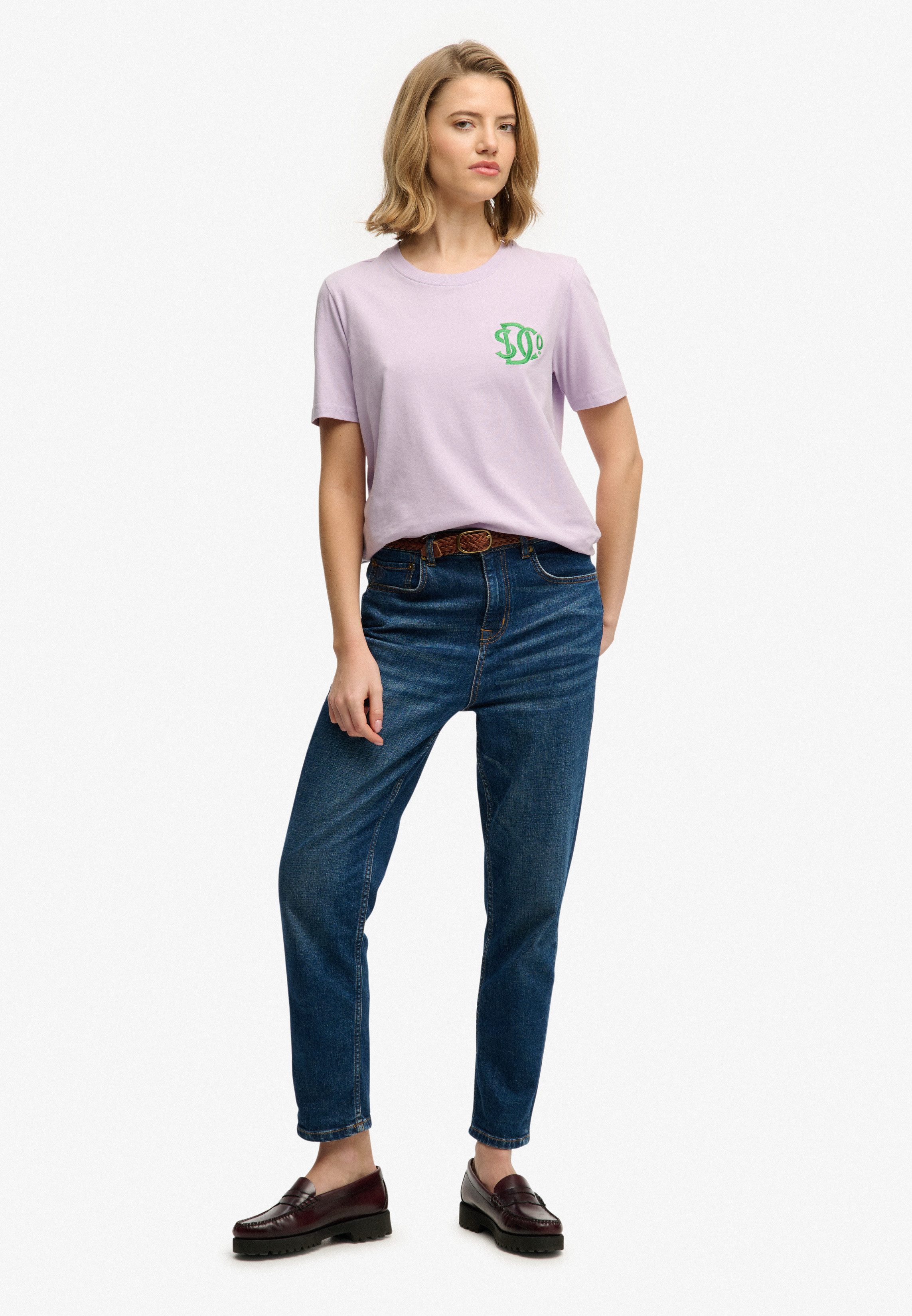 Superdry T-Shirt SD&CO NEON RELAXED TEE aus Baumwolle, Relaxed Fit, gerader Abschluss, normale Länge, Rundhals – Bild 5 von 5