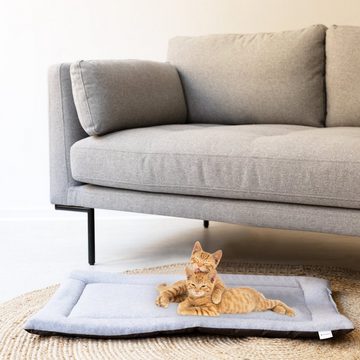 Navaris Tiermatratze Katzenbett Katzenkissen Decke für Reisen - Bett Liegedecke für Katzen
