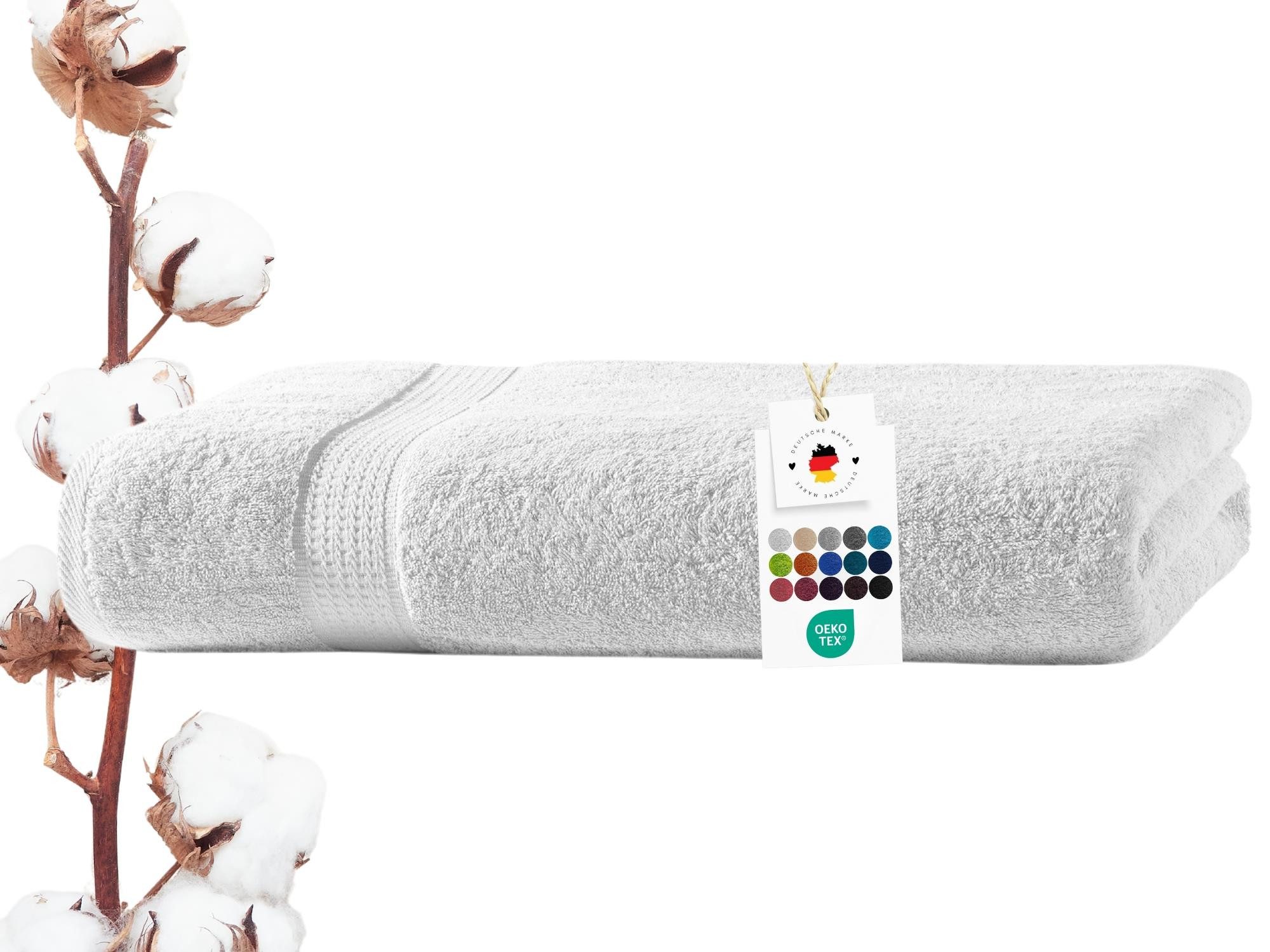 Carpe Sonno Badetücher 100x150 cm 100% Baumwolle Handtuch 500 Gramm /m2 Frottier Duschtuch, Frottier (Packung, 1-St), Extra Soft & Weich, Saugfähig, Schwer, Atmungsaktiv, schnell trocknend