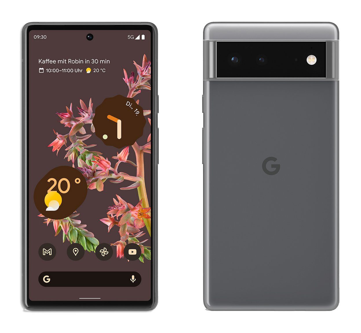 cofi1453 Handyhülle Silikon Hülle Basic Google Pixel 6 Transparent, Case Cover Schutzhülle Bumper