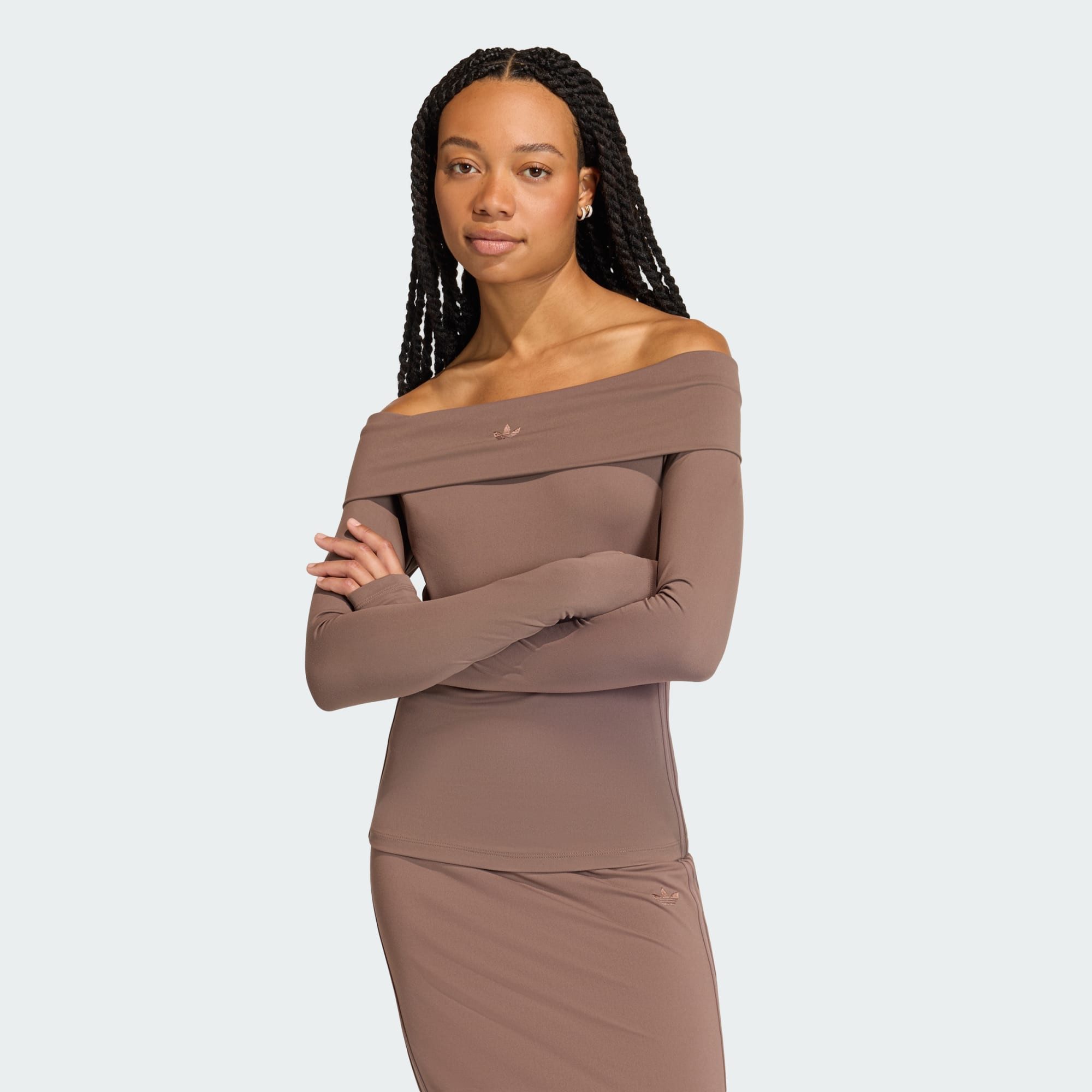adidas Originals Langarmshirt OFF-SHOULDER LONGSLEEVE (1-tlg)