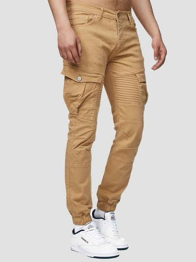 John Kayna Cargojeans Herren Cargo Hose Slim Fit Utility Джинси Männer Chino Herrenhose Stoff (Chino Cargohose Streetwear, 1-tlg) Freizeit Business Casual