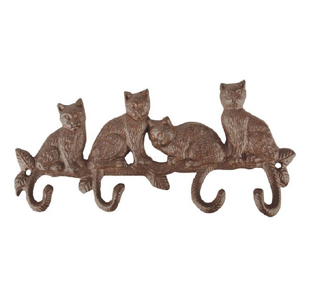 Linoows Hakenleiste Wandhaken Katzen, Garderobenhaken, Kleiderhaken, günstig online kaufen