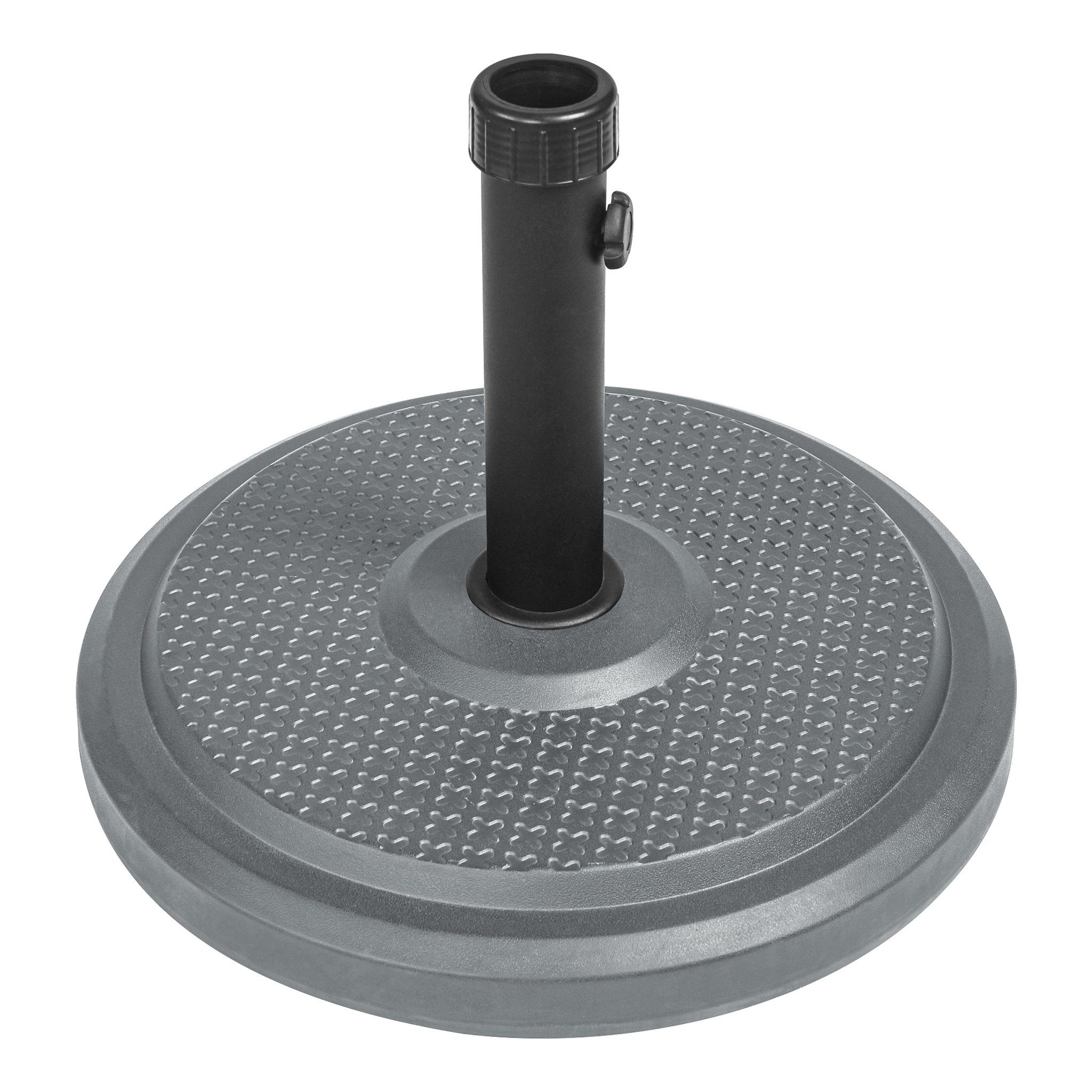 paramondo Betonschirmständer Sonnenschirm Schirmständer Standard, rund, silber, 1 tlg., inkl. Adapterhülsen