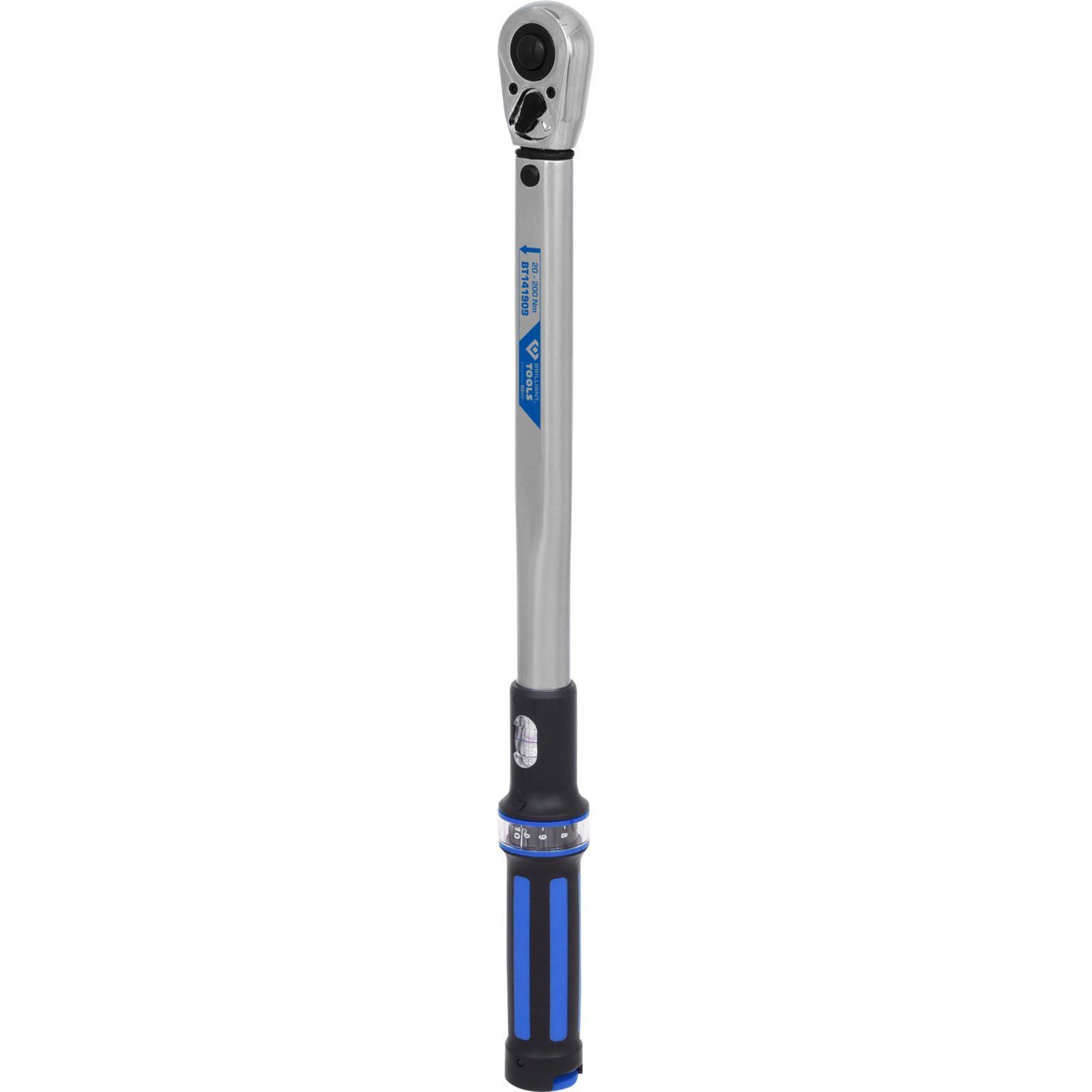 Brilliant Tools Drehmomentschlüssel BRILLIANT TOOLS 1/2" Drehmomentschlüssel mit Umschalt-Ratsch...
