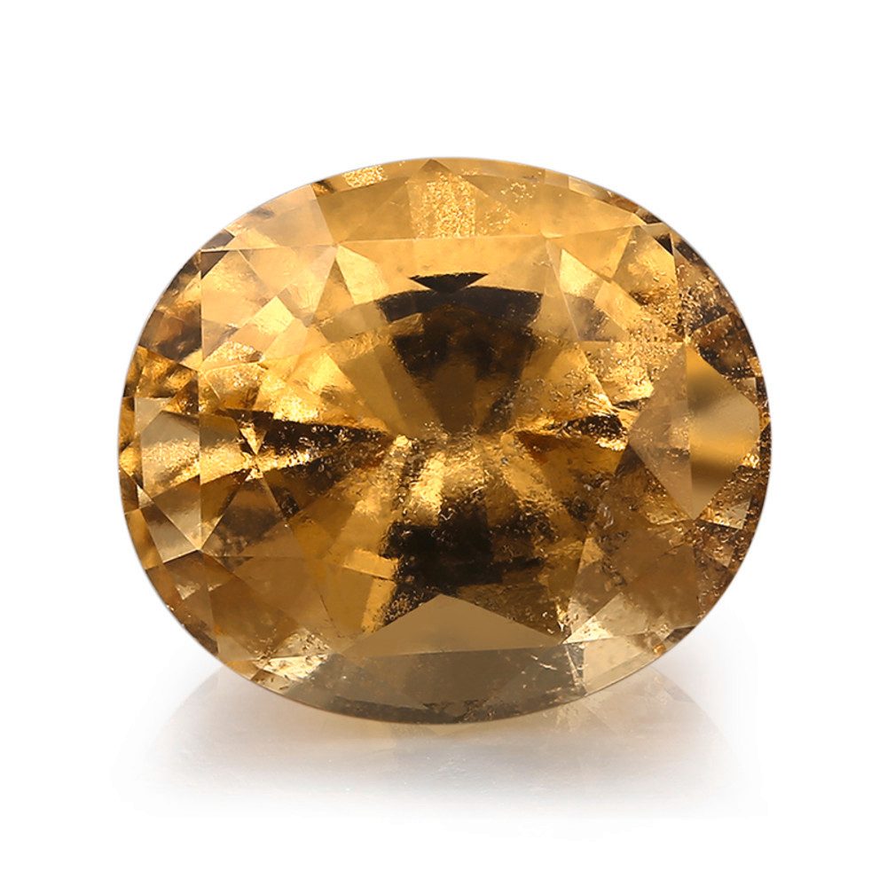 Cavill Edelstein Cavill Ring 5,64 ct Grossular, Ovalschliff, Sterlingsilber, (1-St)