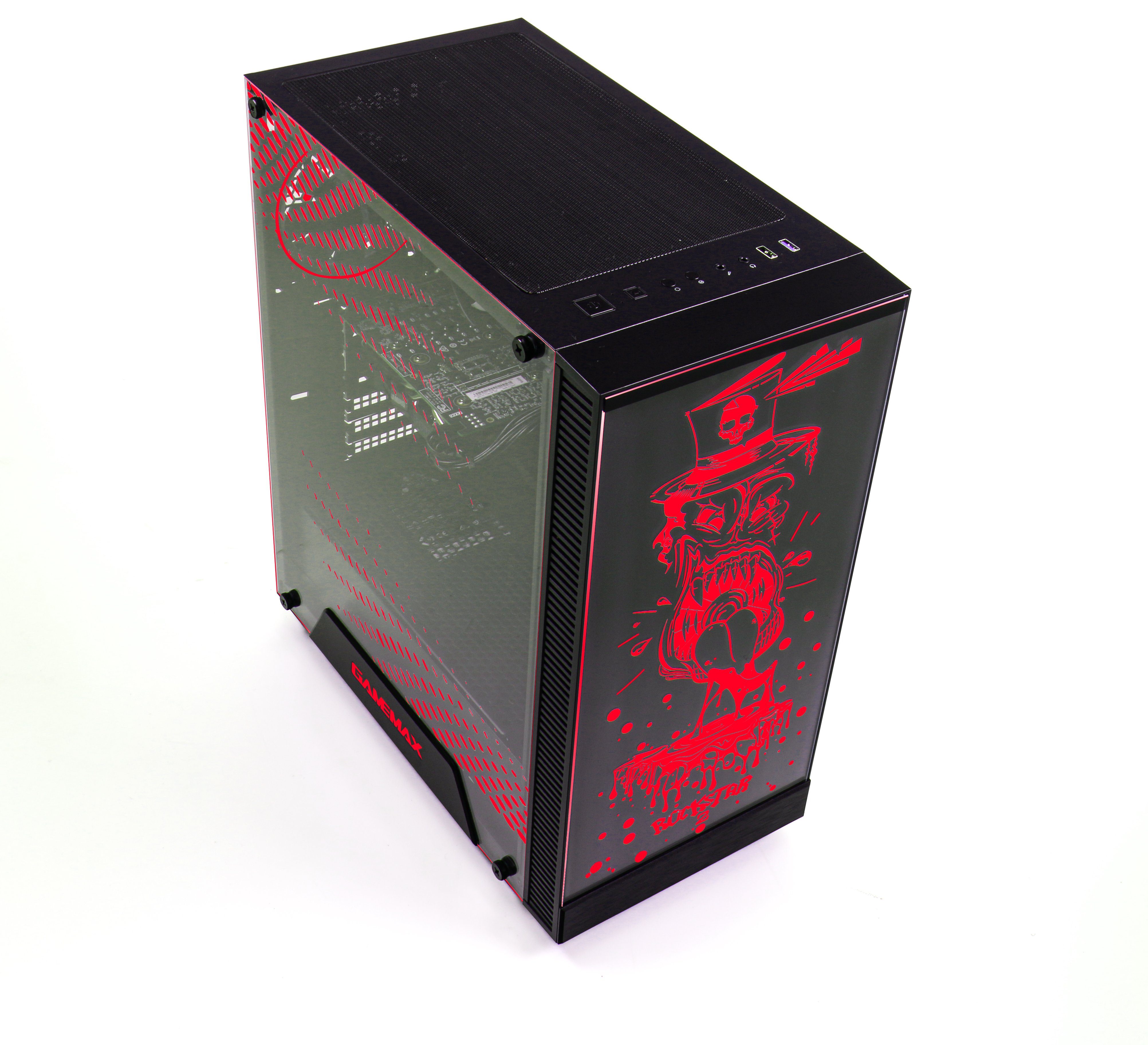 GAMEMAX Rockstar 7588 AMD Ryzen 7 5700X RTX 5060 32GB DDR4 1TB SSD Gaming-PC (AMD Ryzen 7 5700X, RTX 5060, 32 GB RAM, 1000 GB SSD, Luftkühlung aktiv, Windows 11)
