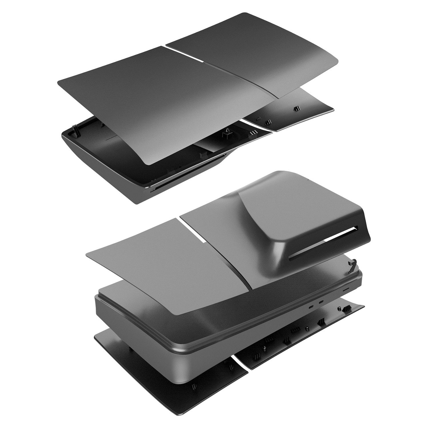 TUWENA Playstation-Halterung PS5 slim Bildbausteine Cover Ersatzplatte Playstation 5 Seitenplatten – Bild 5 von 5