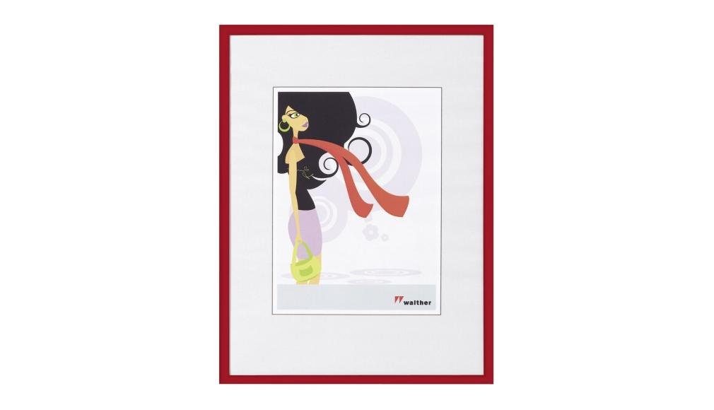 Walther Bilderrahmen Kunststoffrahmen KV520R New Lifestyle 15x20cm rot