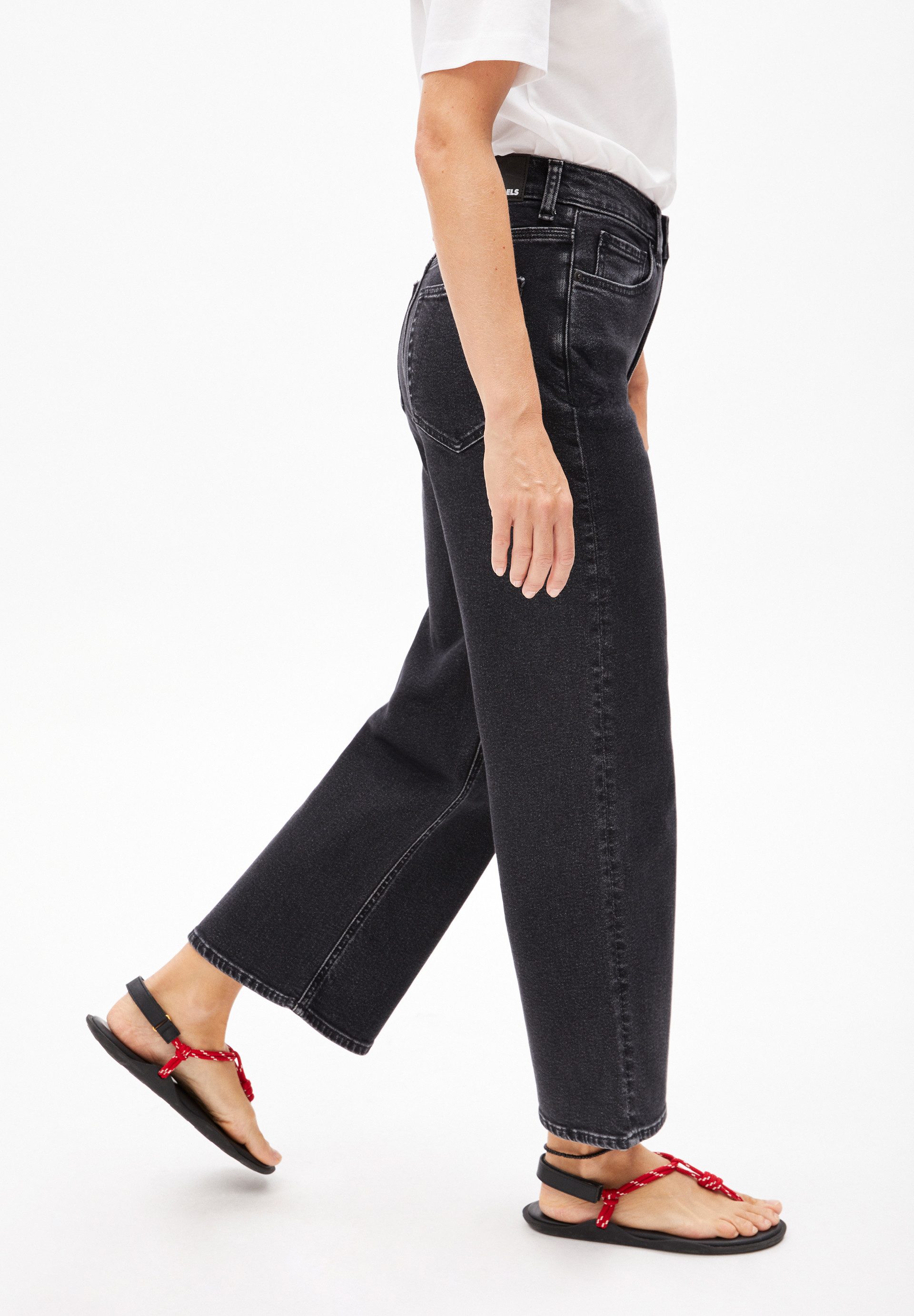 Armedangels Weite Jeans MURLIAA CROPPED (Comfort-Stretch, Skinny Fit) High waist – Bild 5 von 5