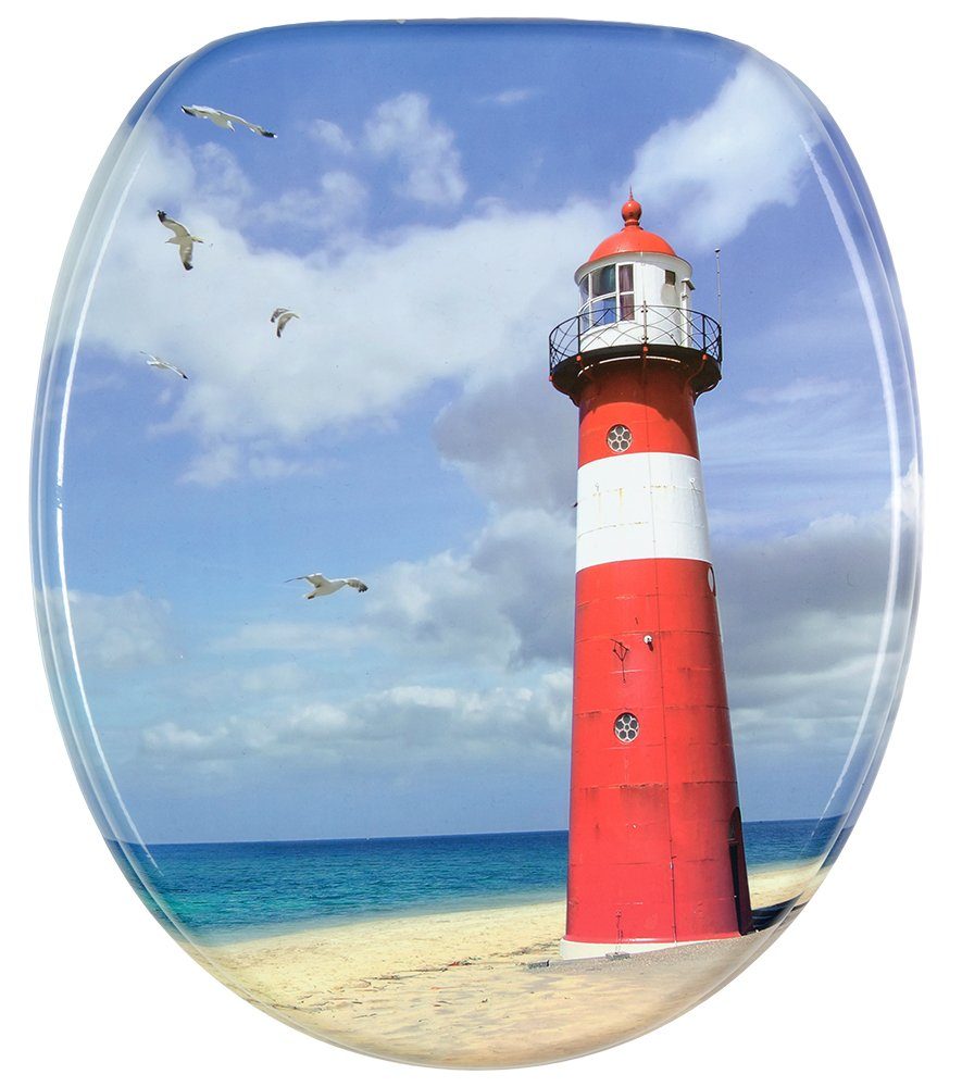 Sanilo Badaccessoire-Set 6-teilig Leuchtturm, WC-Sitz mit Absenkautomatik, günstig online kaufen