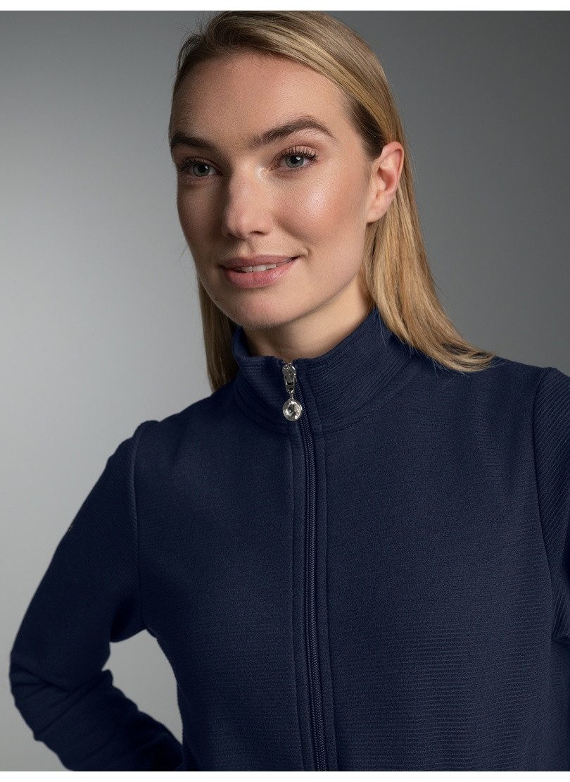 Trigema Sweatjacke TRIGEMA Jacke mit funkelnden Strass-Steinen (1-tlg) günstig online kaufen