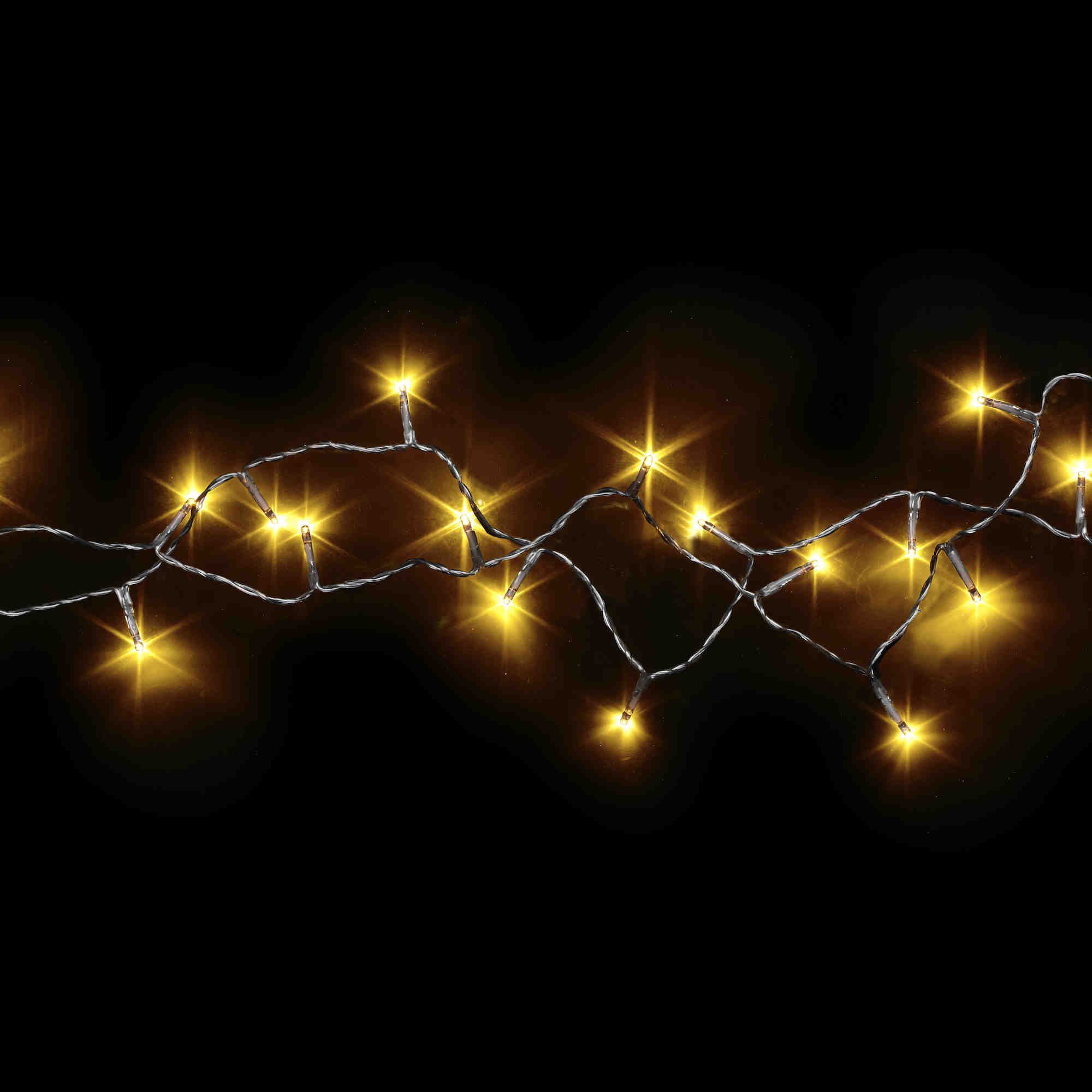 B&S LED-Lichterkette LED Batterie Lichterkette mit 20 LEDs warmweiß Innenbereich