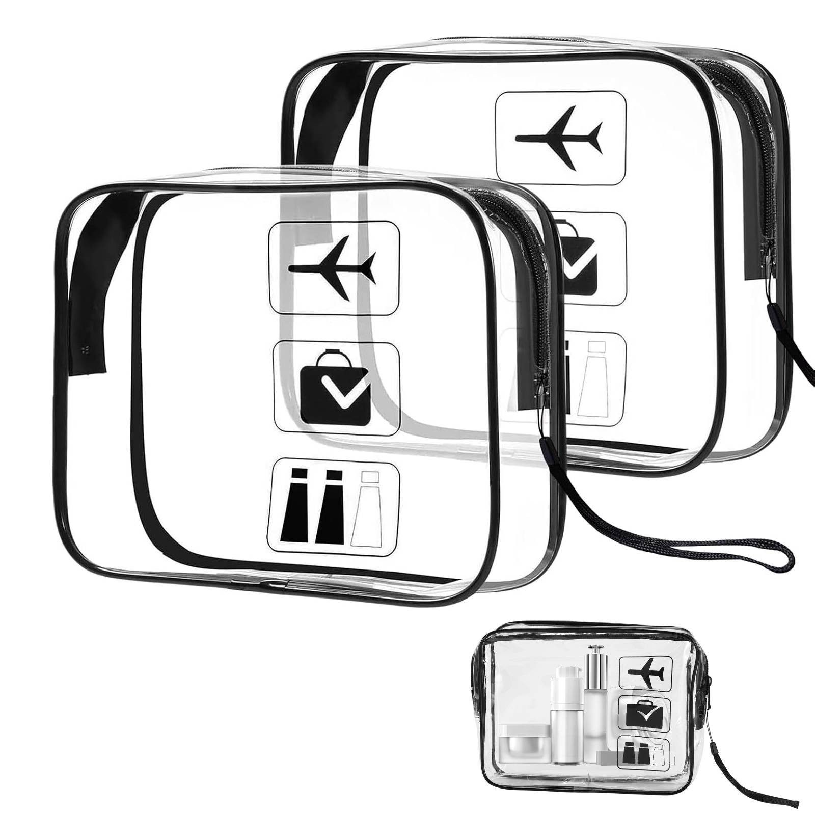 BlingBin Kulturbeutel Kulturbeutel Transparent, Kosmetiktasche Durchsichtig günstig online kaufen