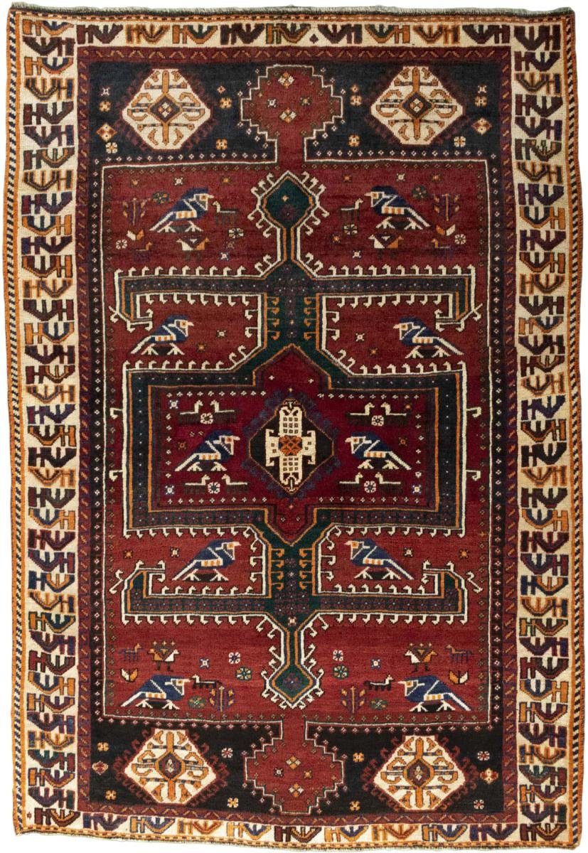 Orientteppich Shiraz 142x207 Handgeknüpfter Orientteppich / Perserteppich, Nain Trading, rechteckig, Höhe: 10 mm | Kurzflor-Teppiche