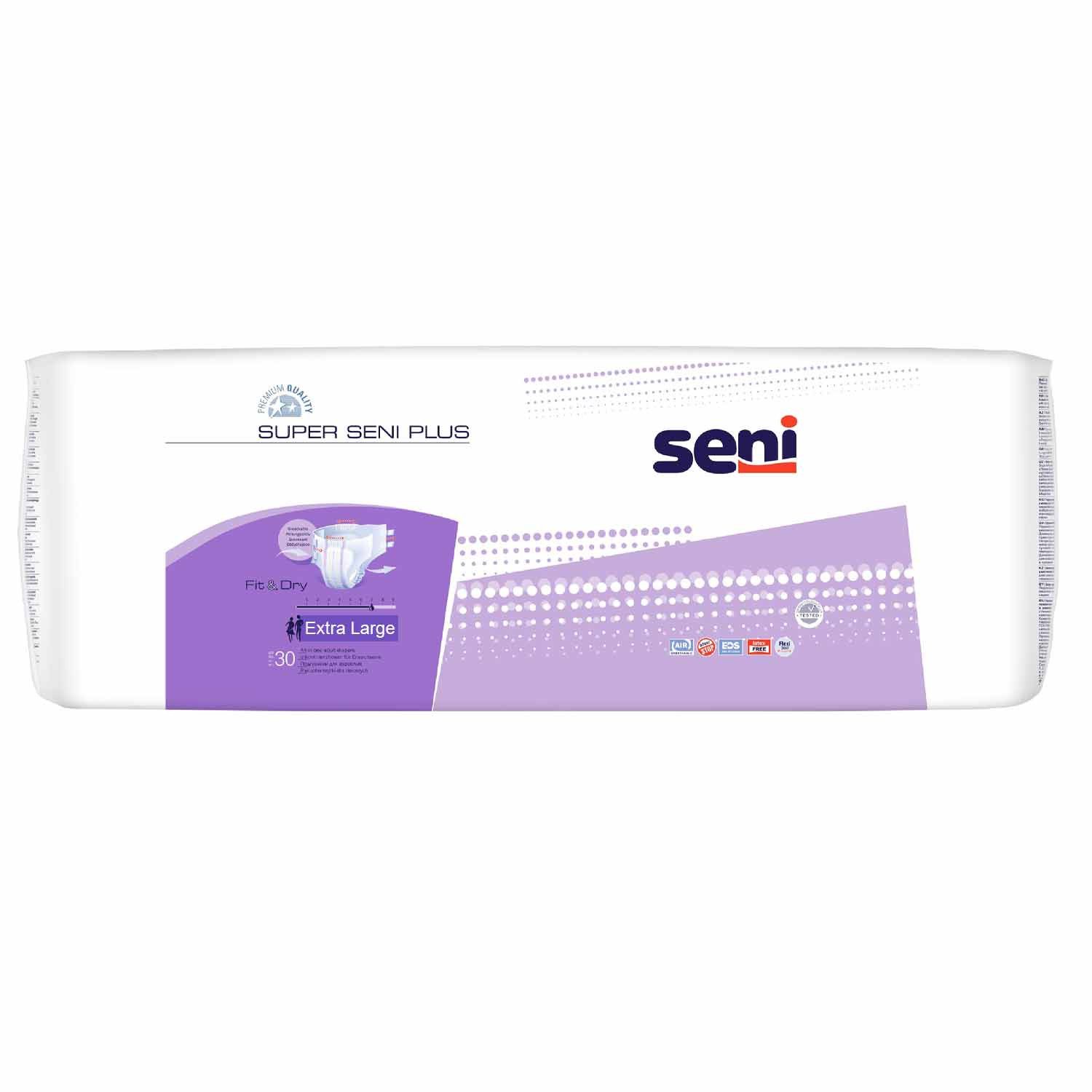 TZMO Deutschland GmbH Inkontinenzboxer Super Seni Plus Inkontinenzslips Größe XL 30 Stück für Erwachsene (Einzelpackung, 30-St., 1 Packung à 30 Stück) Atmungsaktiv, latexfrei, Nässeindikator, seitlicher Auslaufschutz