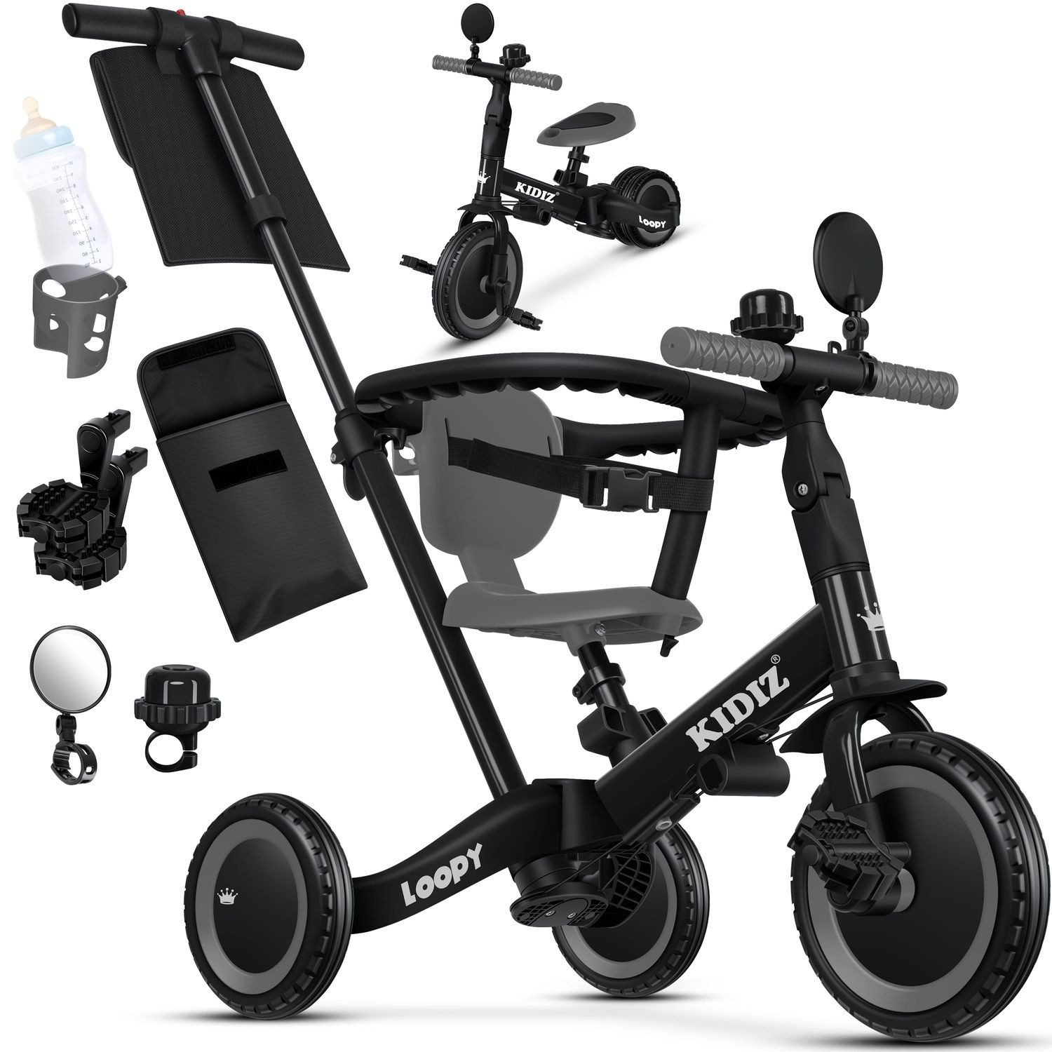 KIDIZ Laufrad, 6in1 Dreirad Loopy Laufräder Lauffahrrad Kinderdreirad günstig online kaufen